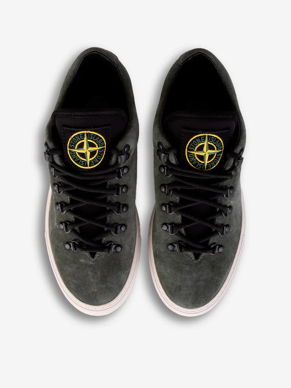 Sneakers in pelle muschio