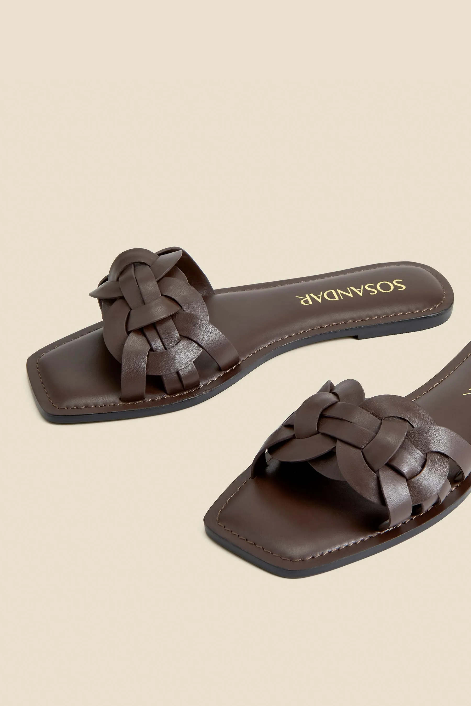 Sosandar - Sandali in pelle intrecciata
