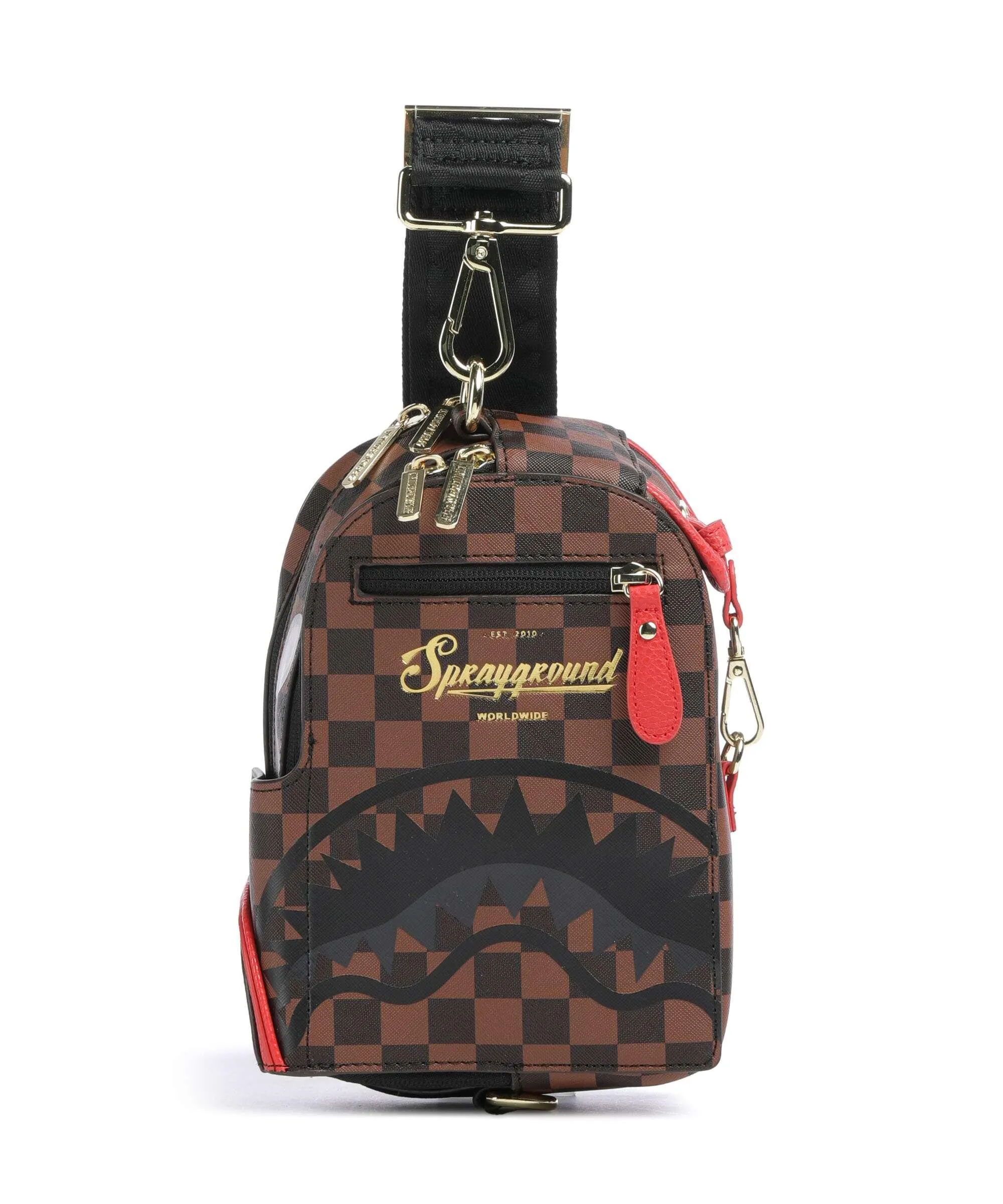  Sprayground Takeover The Throne Borsa sling plastica marrone  