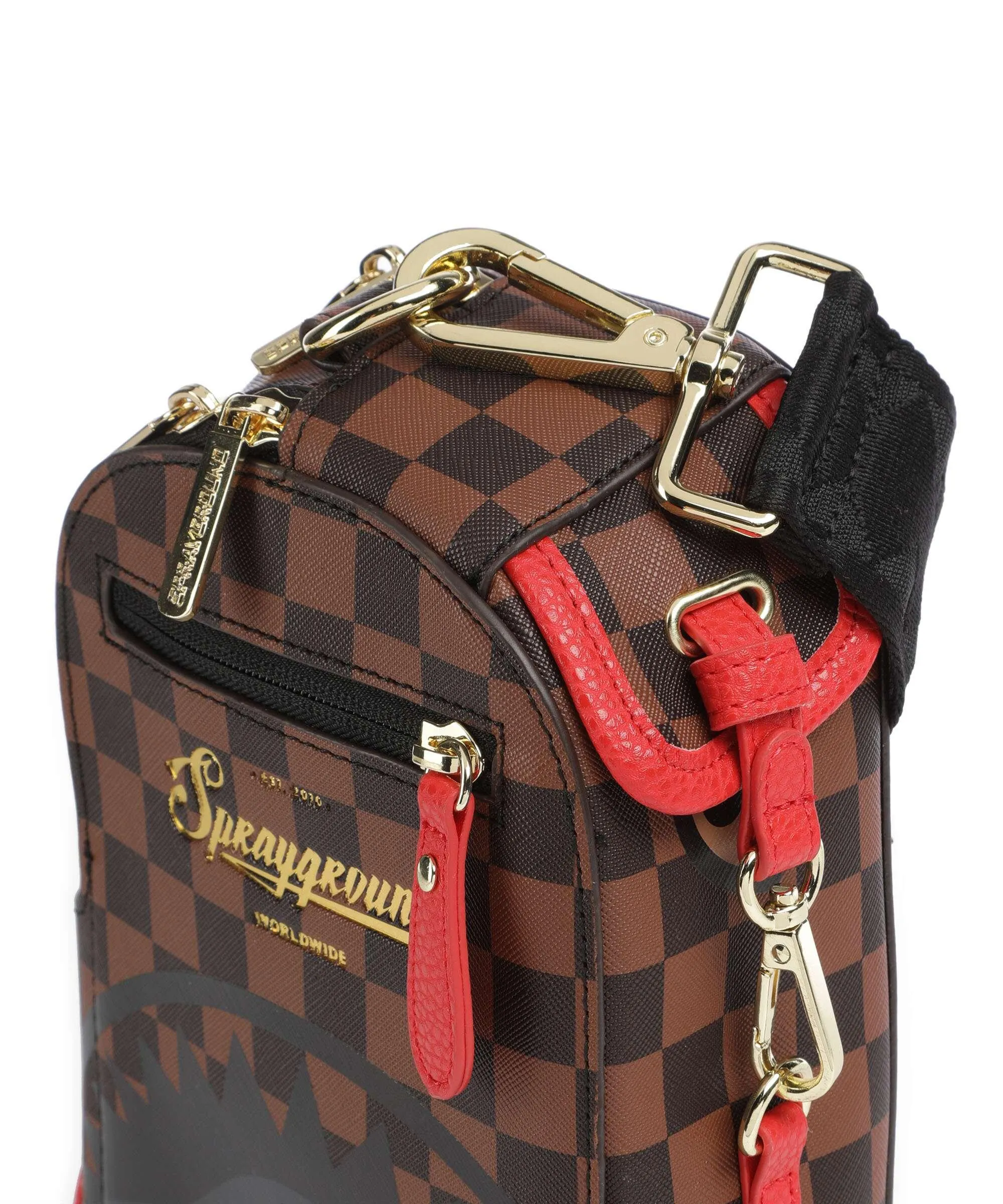  Sprayground Takeover The Throne Borsa sling plastica marrone  