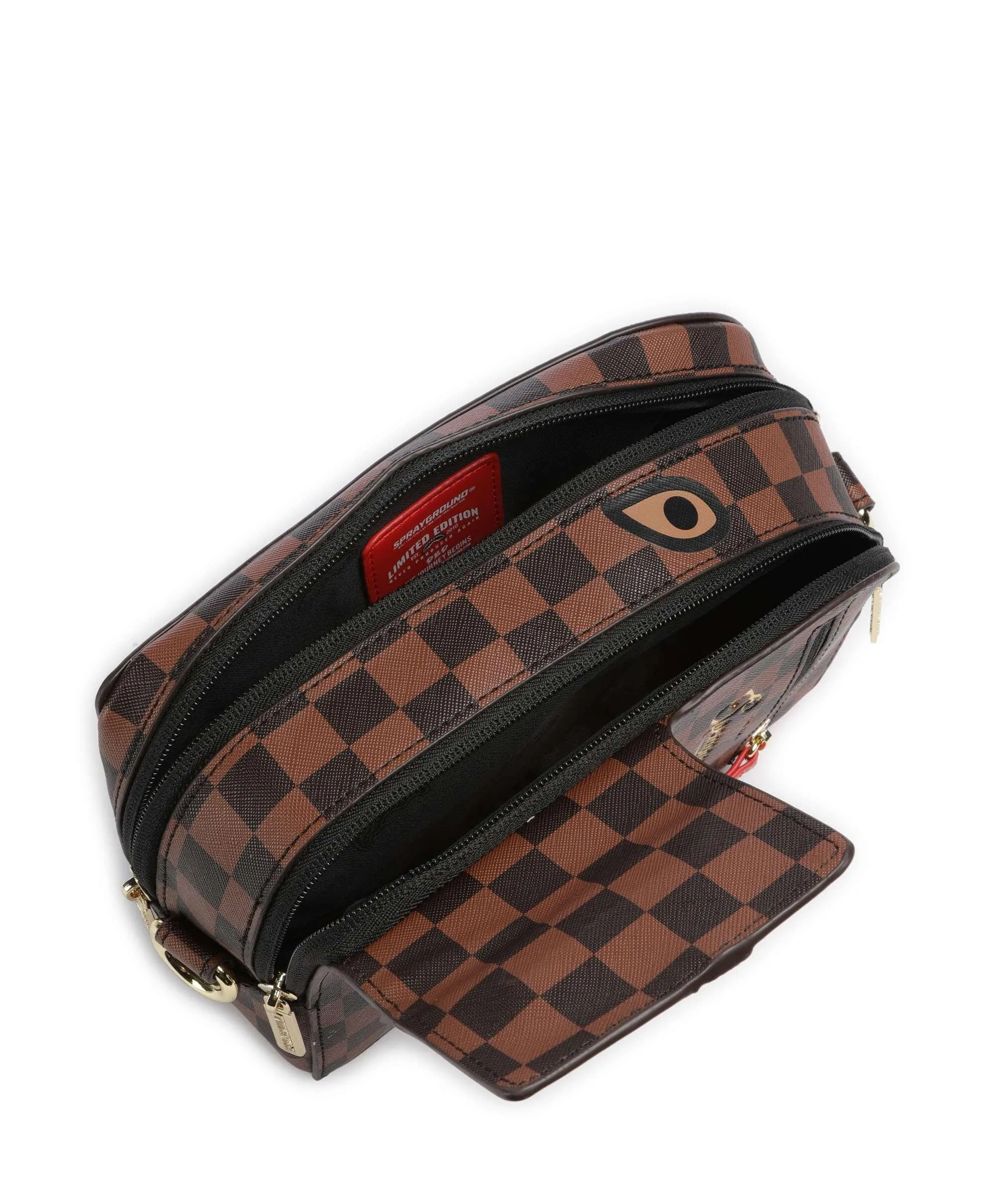  Sprayground Takeover The Throne Borsa sling plastica marrone  