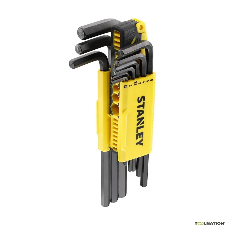 Stanley 0-89-904 Set di chiavi esagonali con impugnatura a 9 pezzi