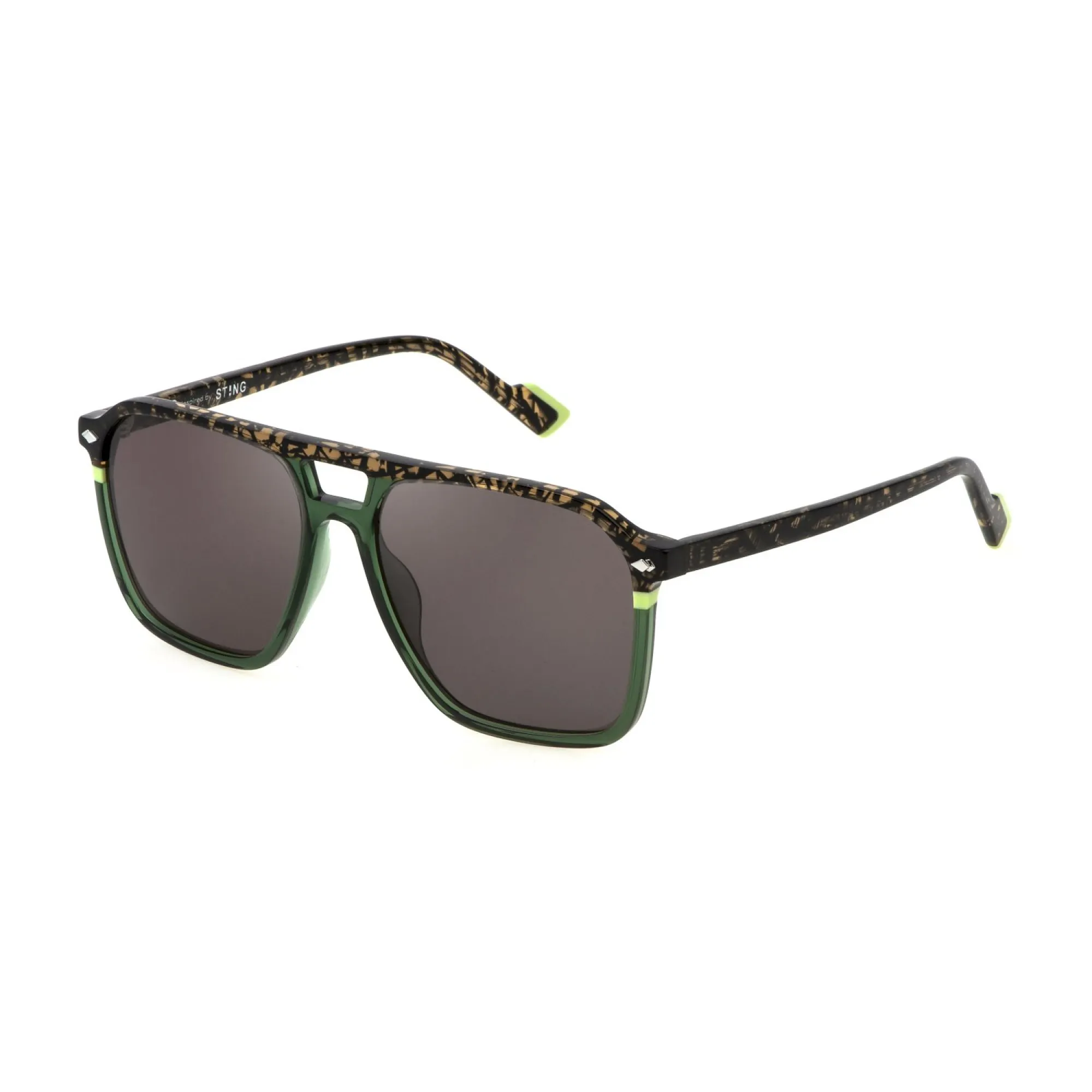   Sting SST517 - 0M26 Verde Trasparente | Occhiale Da Sole Uomo 