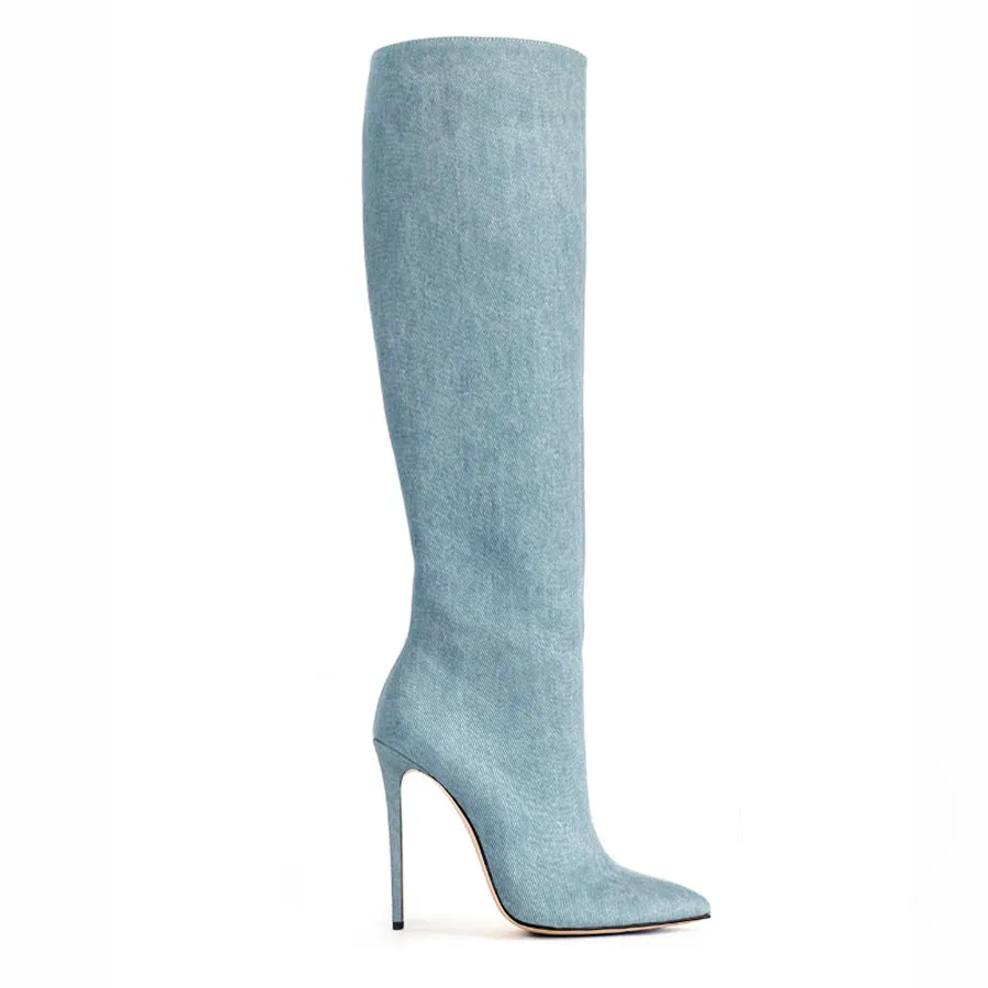 Stivale jeans blu chiaro – COD. 39574 