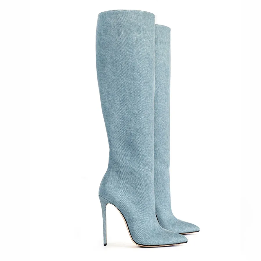 Stivale jeans blu chiaro – COD. 39574 