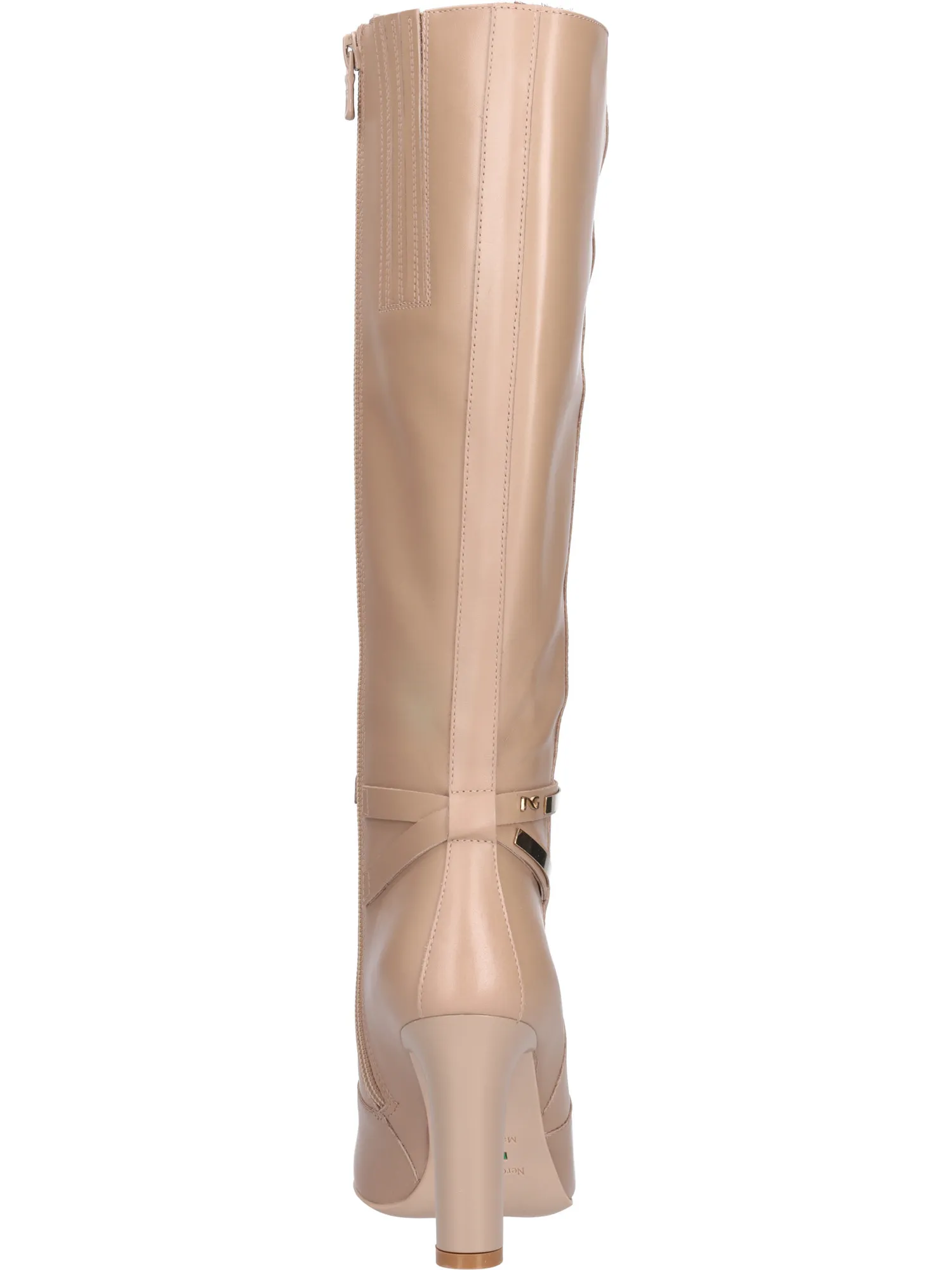Stivale tacco largo Nero Giardini da donna beige