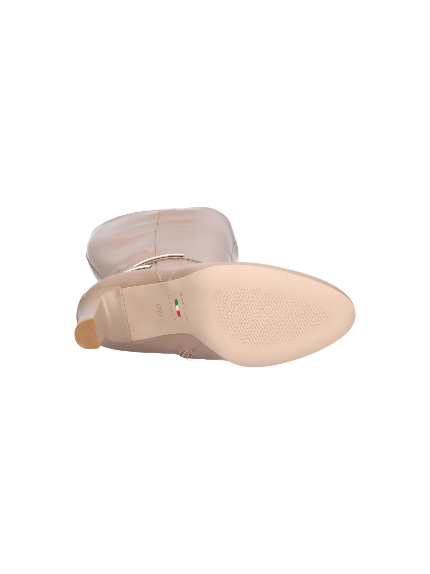 Stivale tacco largo Nero Giardini da donna beige
