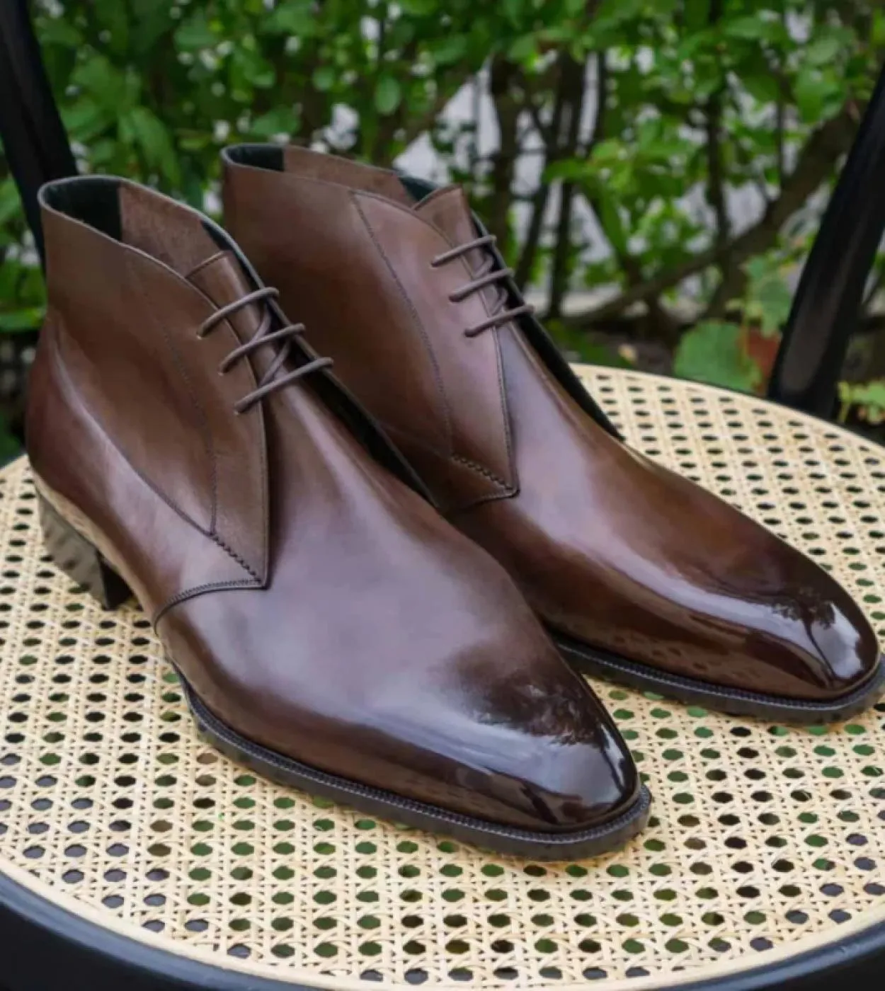 Stivaletti da uomo con lacci marroni Stivaletti da uomo con punta quadrata per uomo con spedizione gratuita Botas De Trabajo Hom