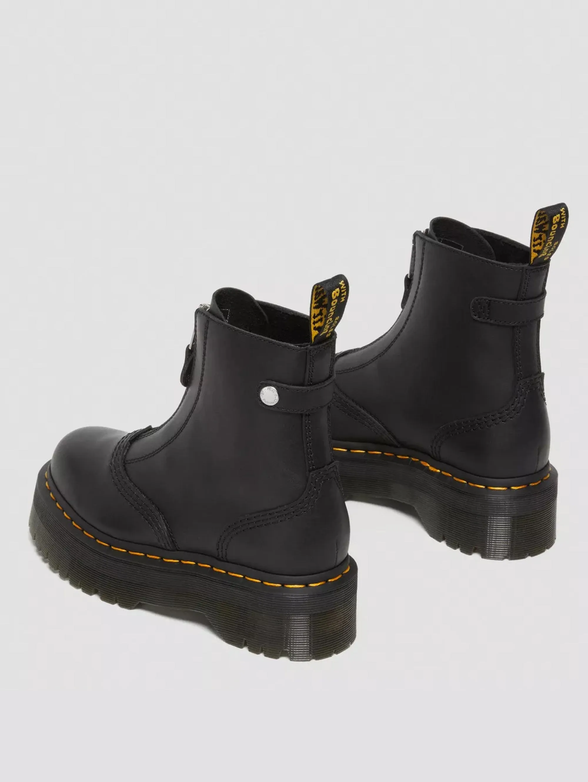 Stivaletto Platform con Zip Jetta Nero