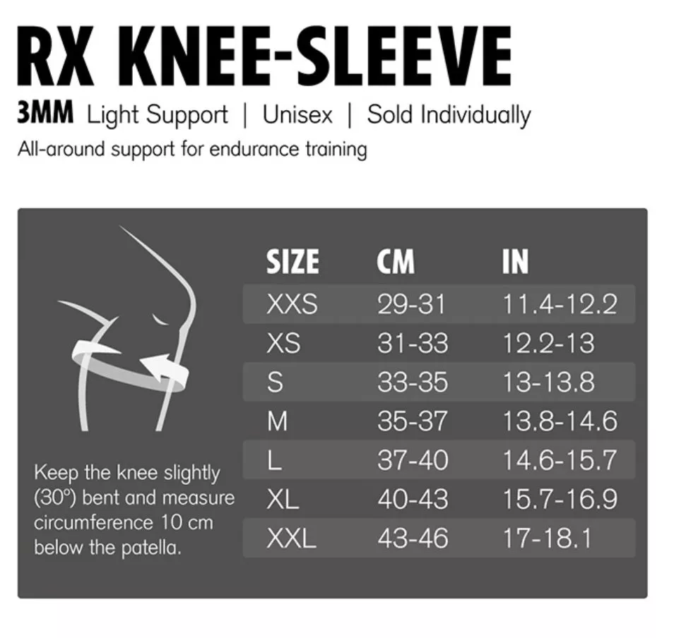 Supporti per il ginocchio Rehband RX Knee Sleeve 3mm