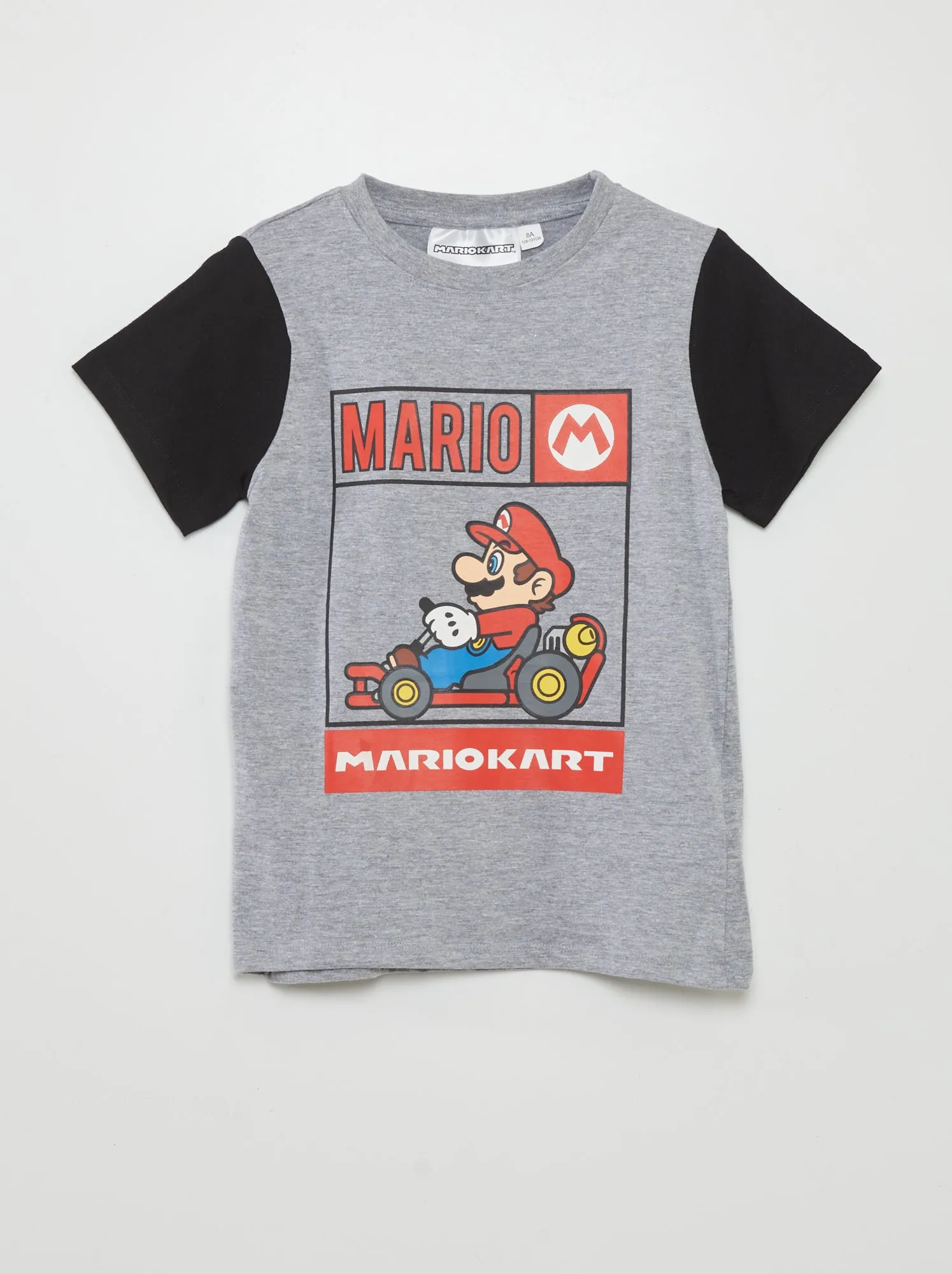 T-shirt bi-color 'Mario Kart' - GRIGIO