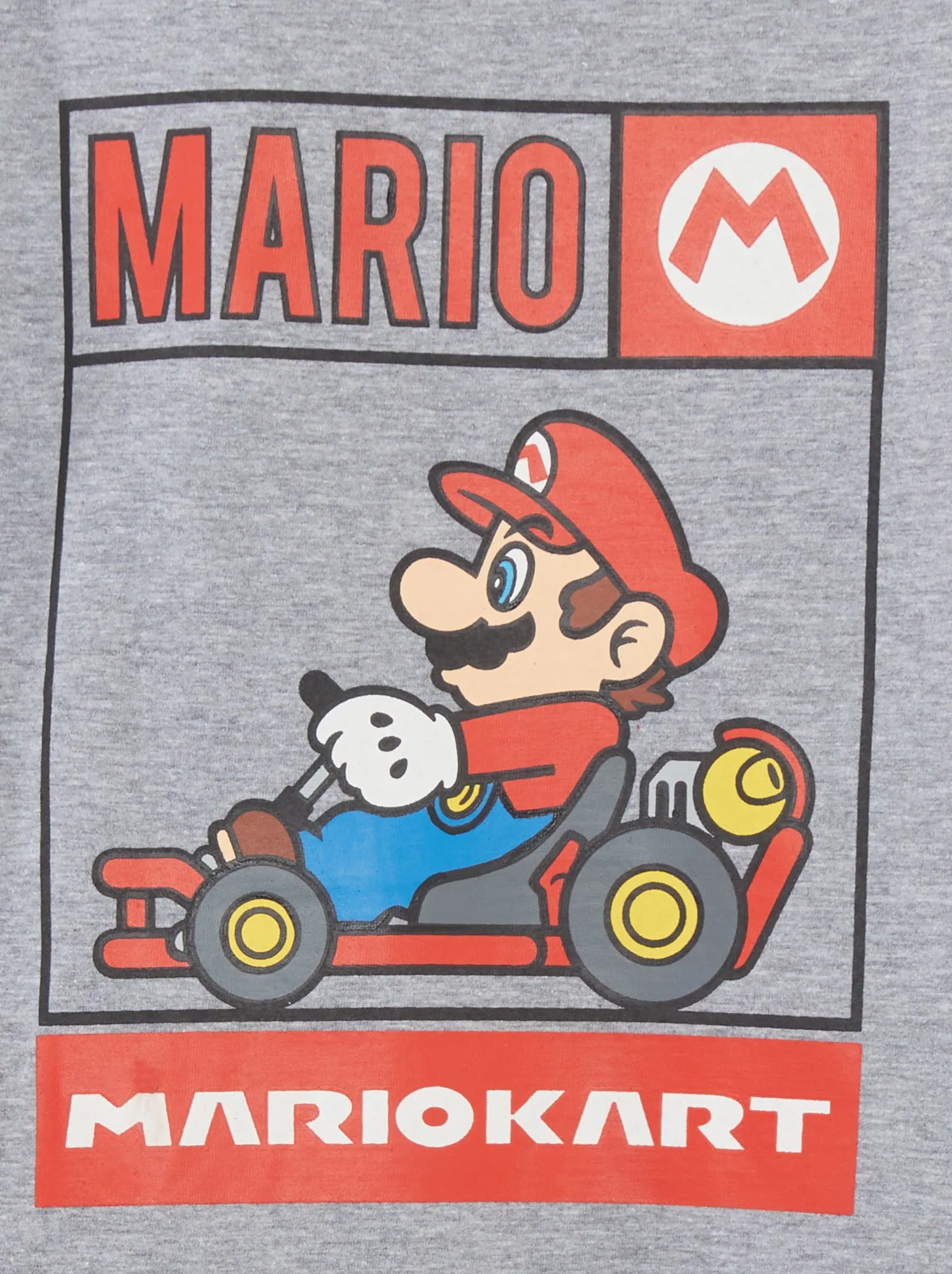 T-shirt bi-color 'Mario Kart' - GRIGIO