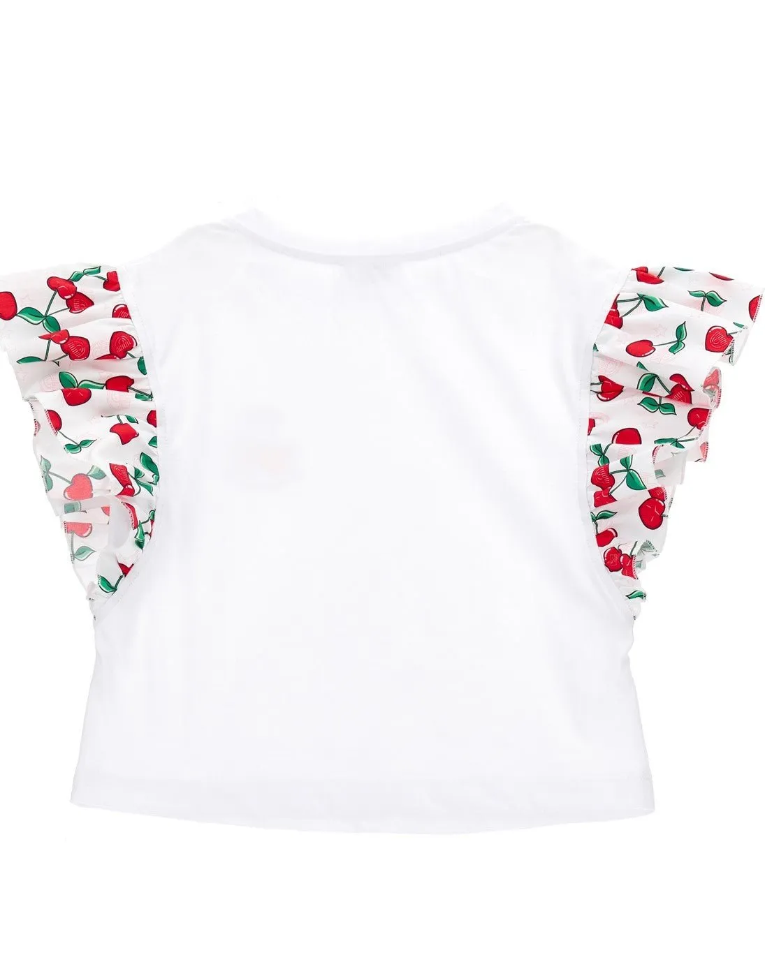 T-shirt con rouches stampate Chiara Ferragni P/E 2024