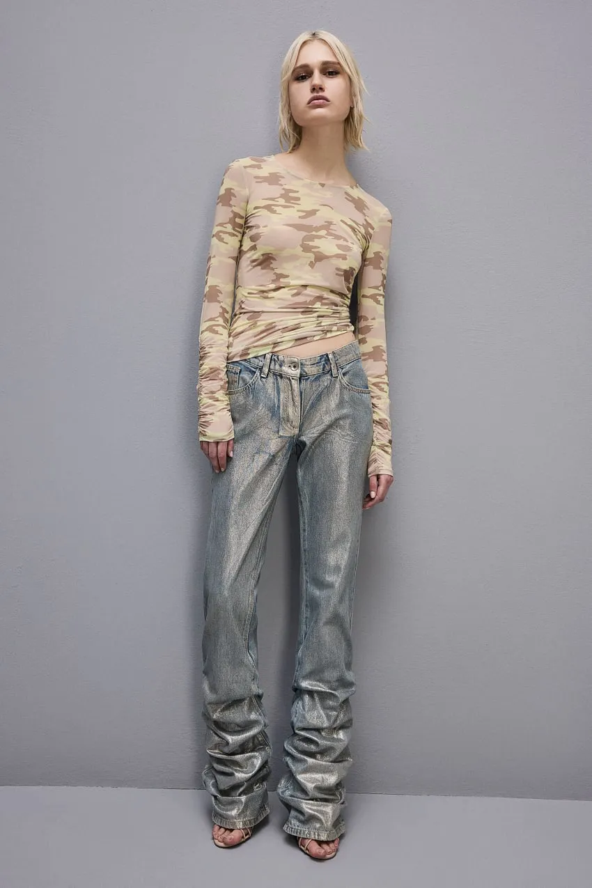T-shirt en tulle extensible