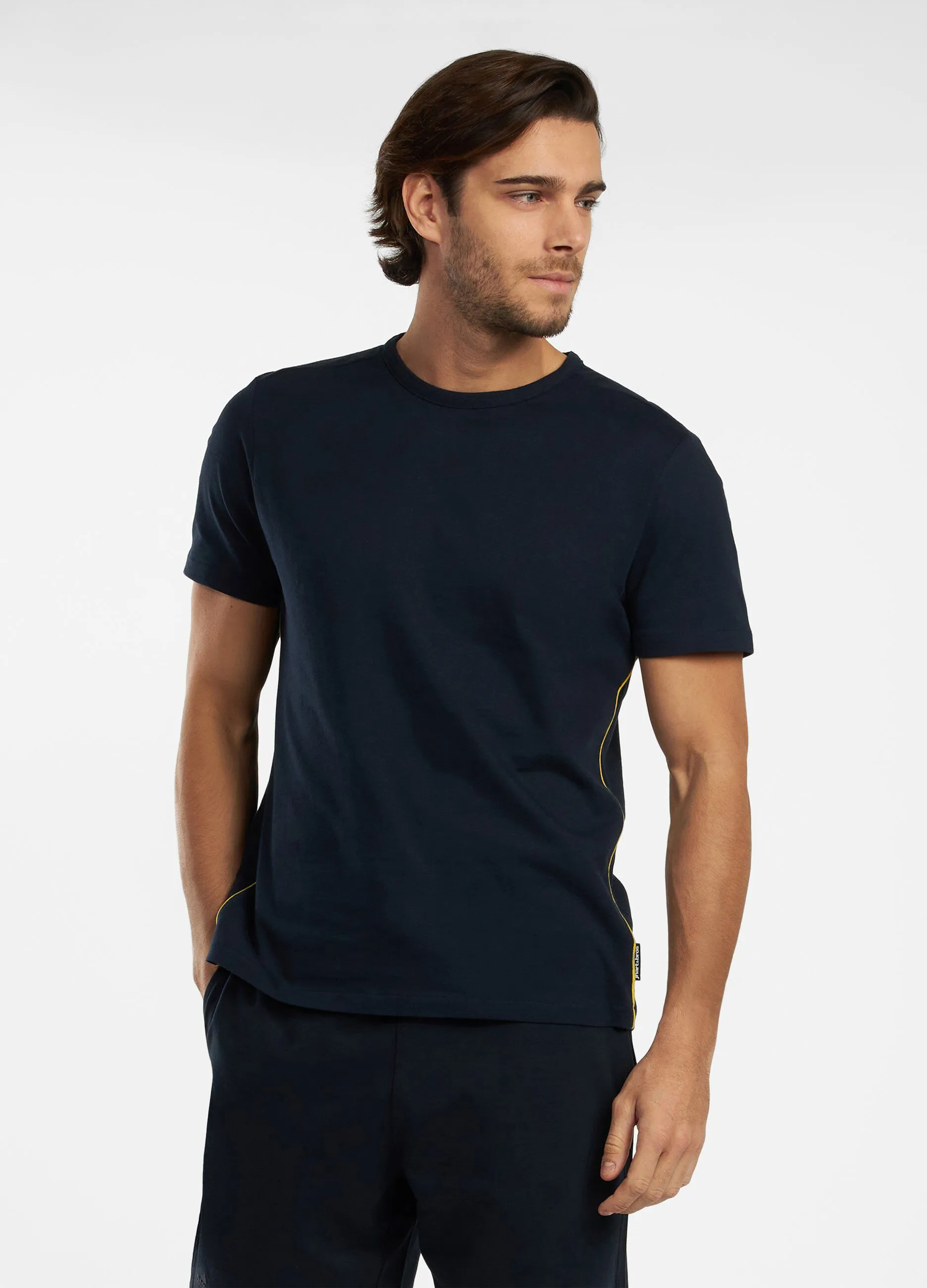 T-shirt fitness in puro cotone uomo