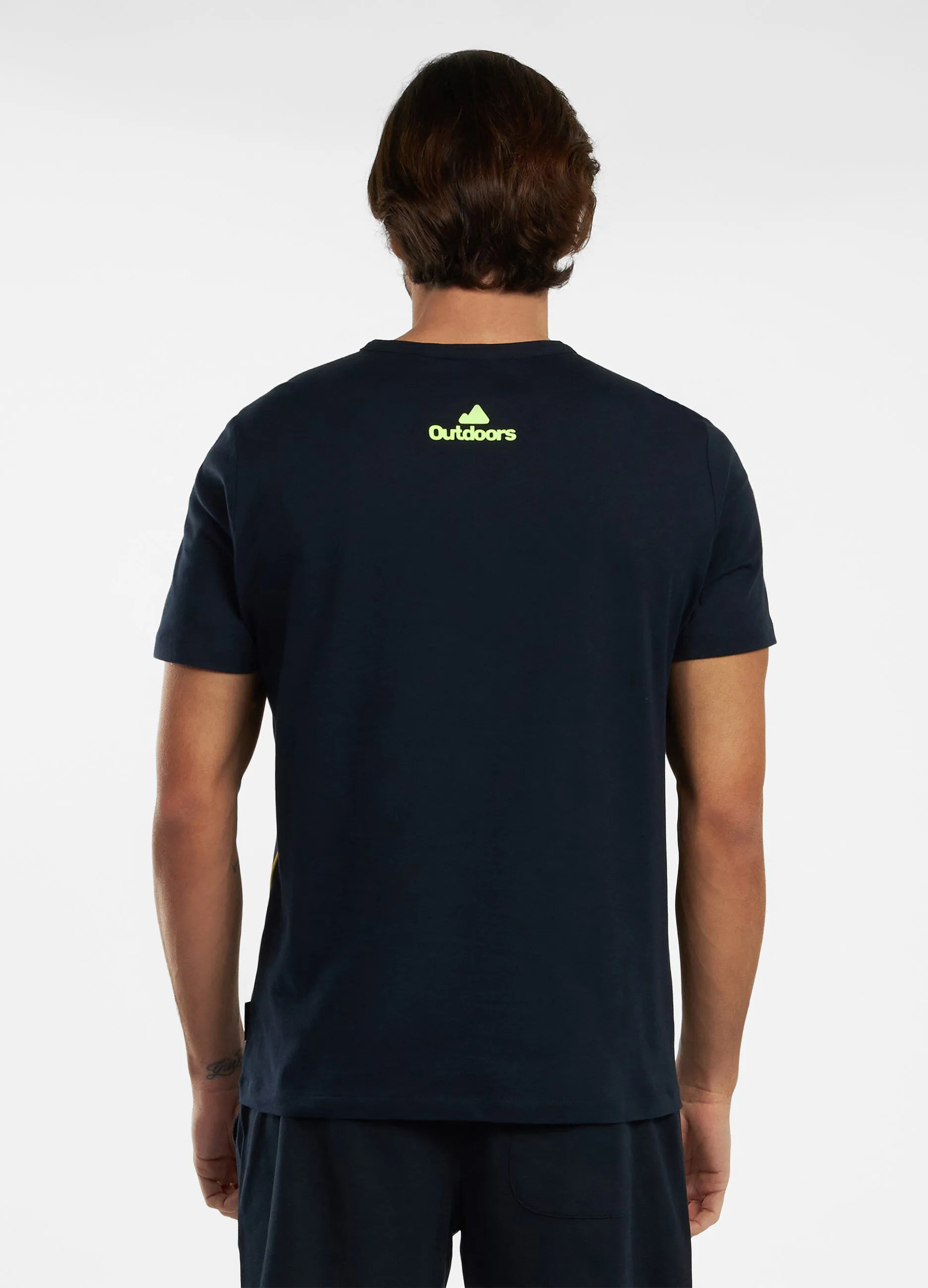 T-shirt fitness in puro cotone uomo