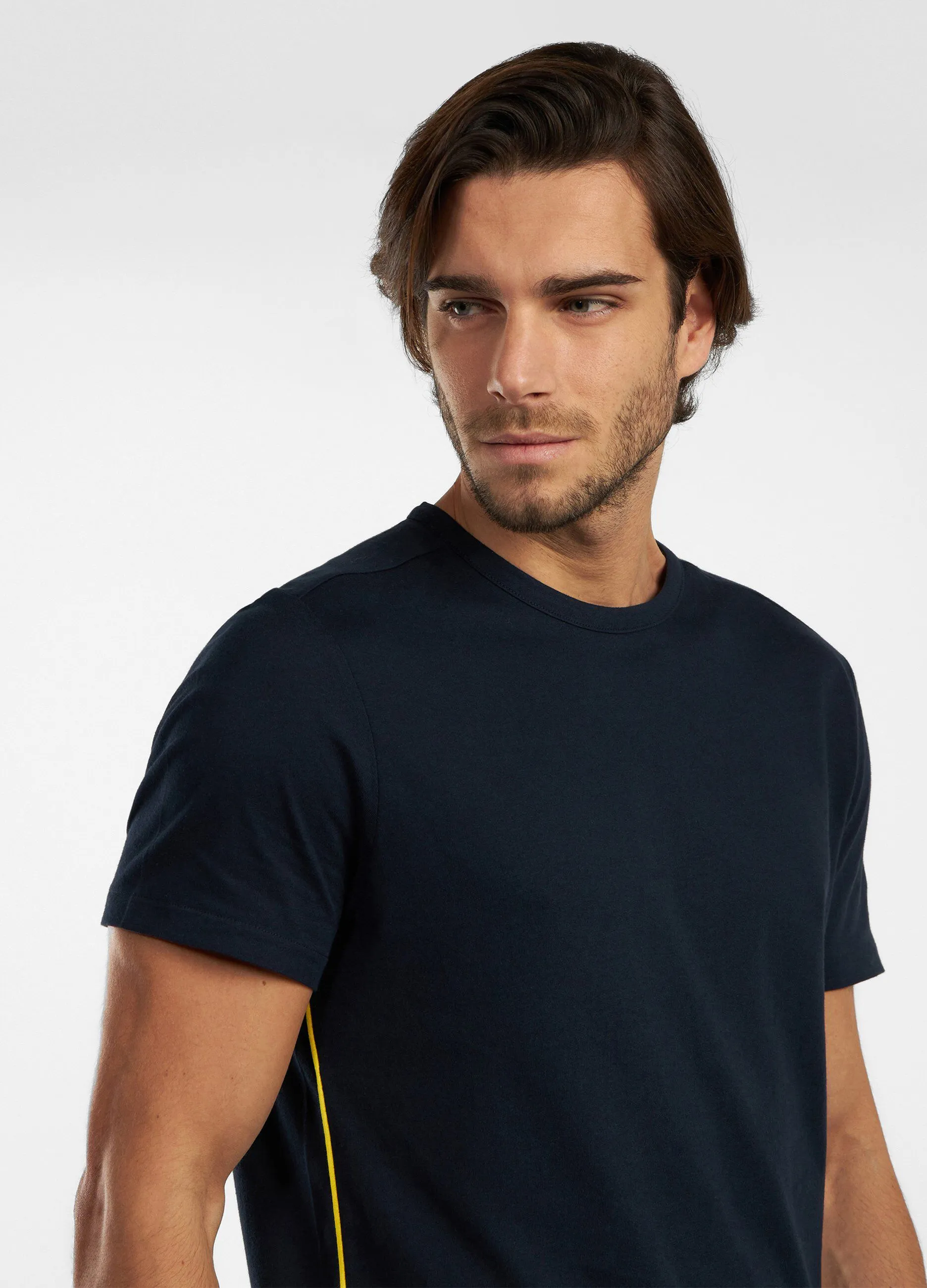 T-shirt fitness in puro cotone uomo