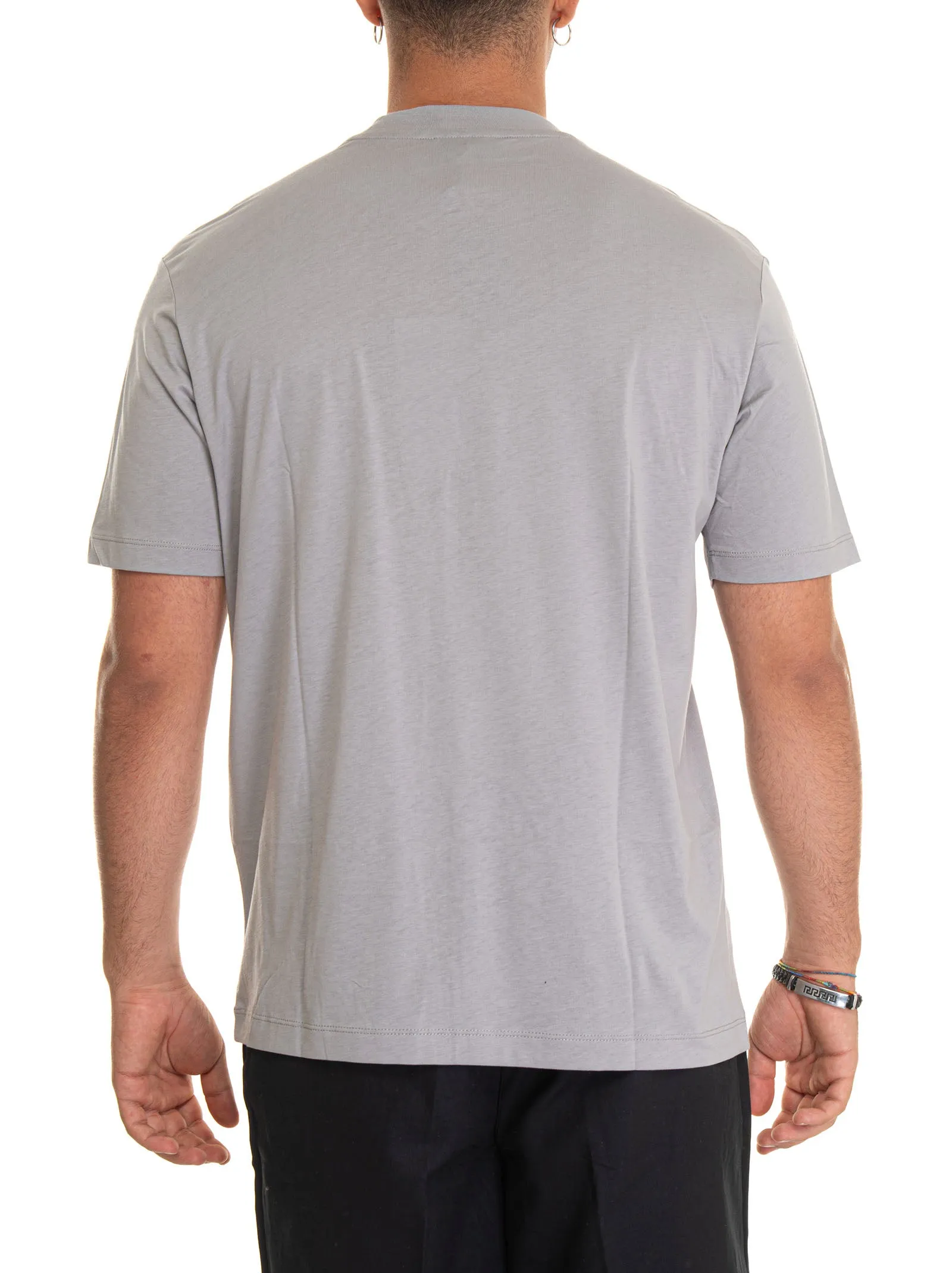 T-shirt girocollo Grigio Emporio Armani Uomo