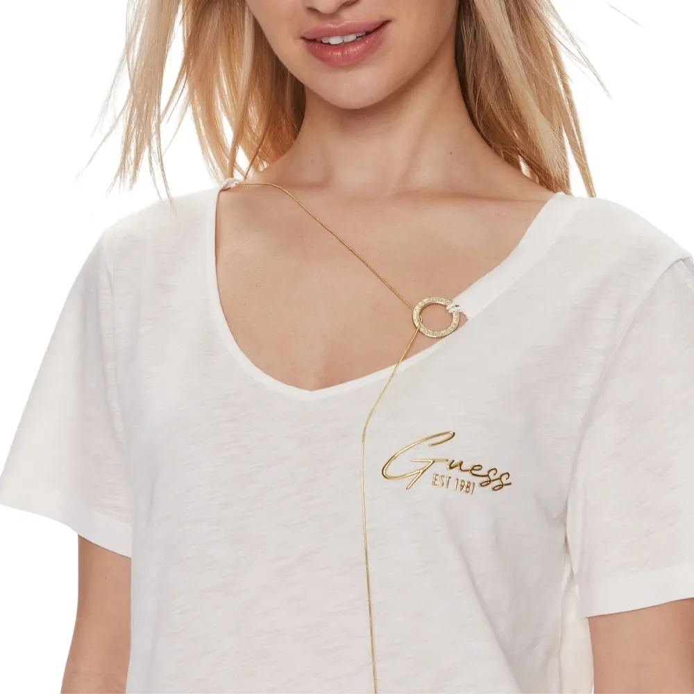 T-shirt Guess chain ring