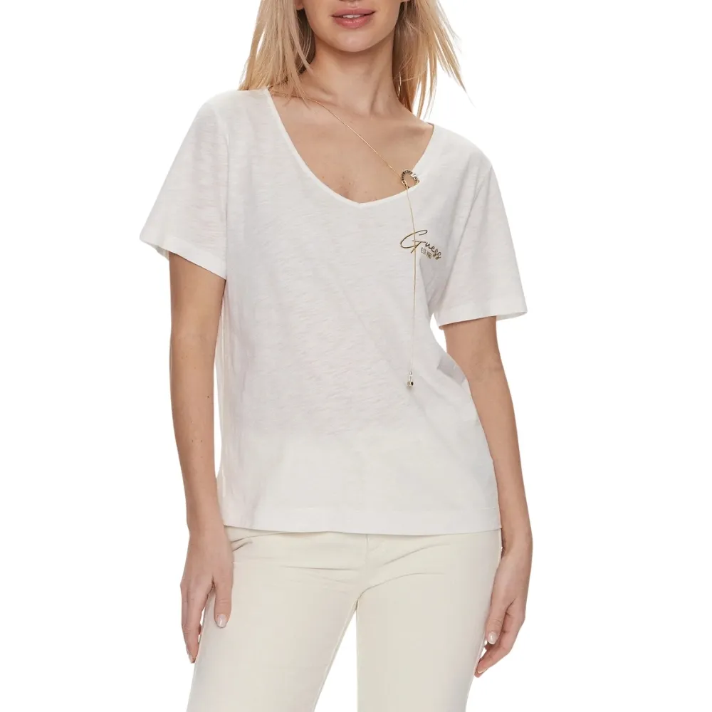 T-shirt Guess chain ring