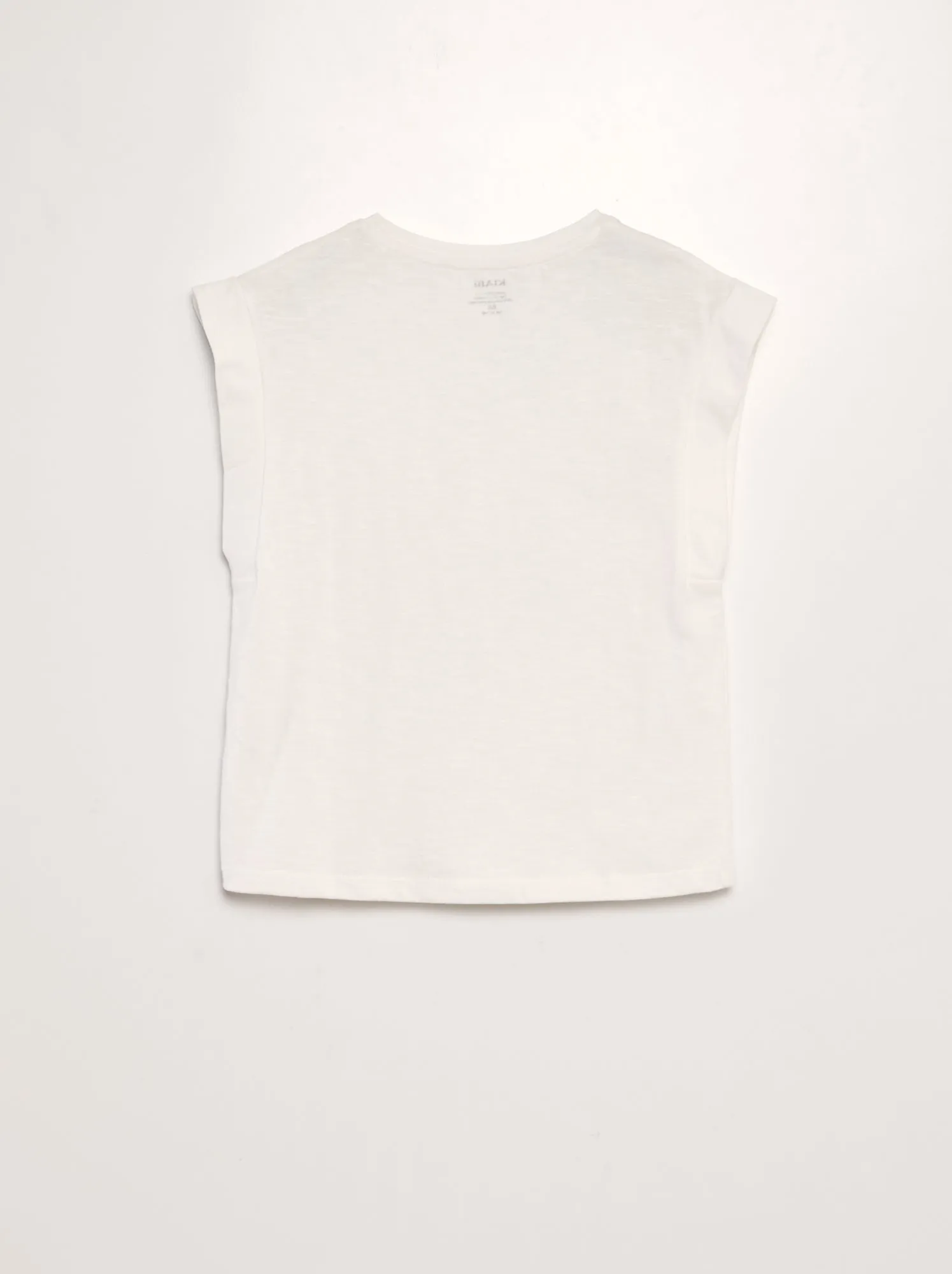 T-shirt in jersey a maniche cortissime - BIANCO