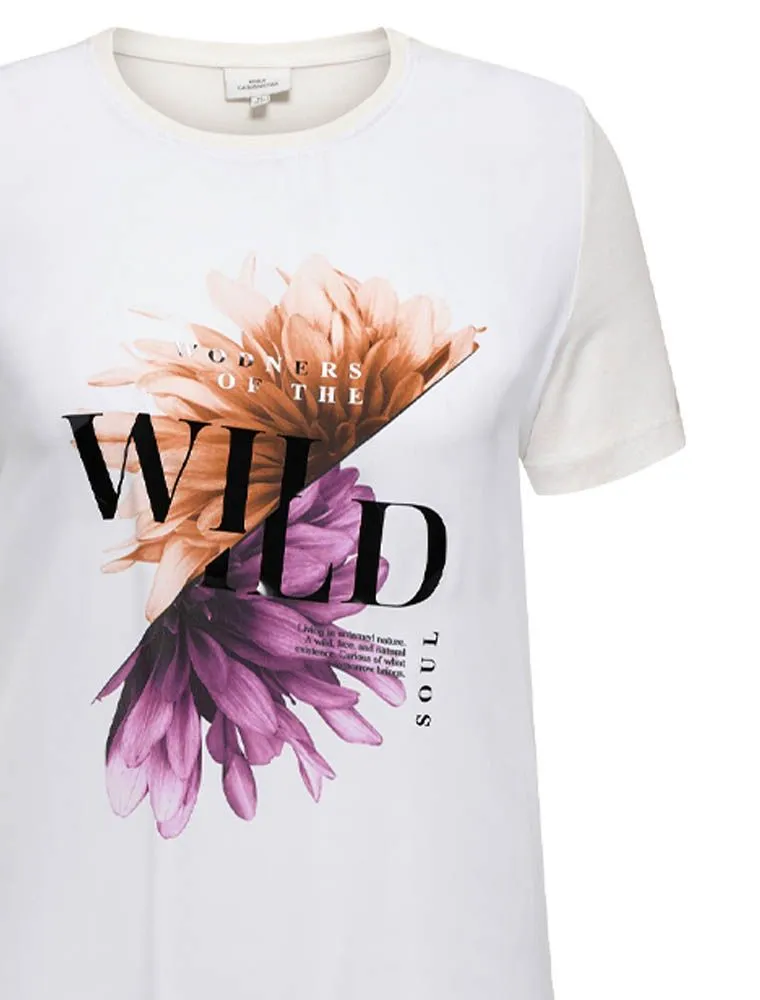 T-shirt Manica Corta Carmakoma - Cloud Dancer