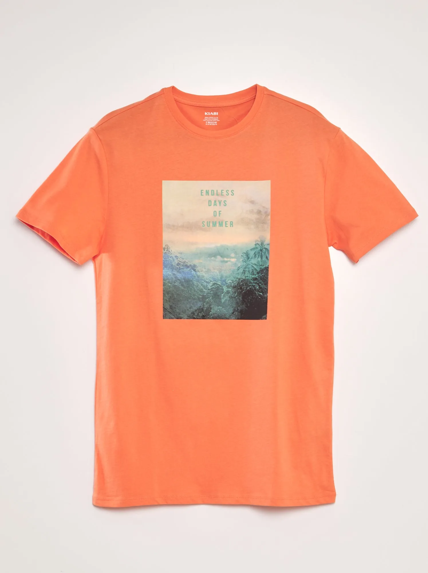 T-shirt stampata - ARANCIONE