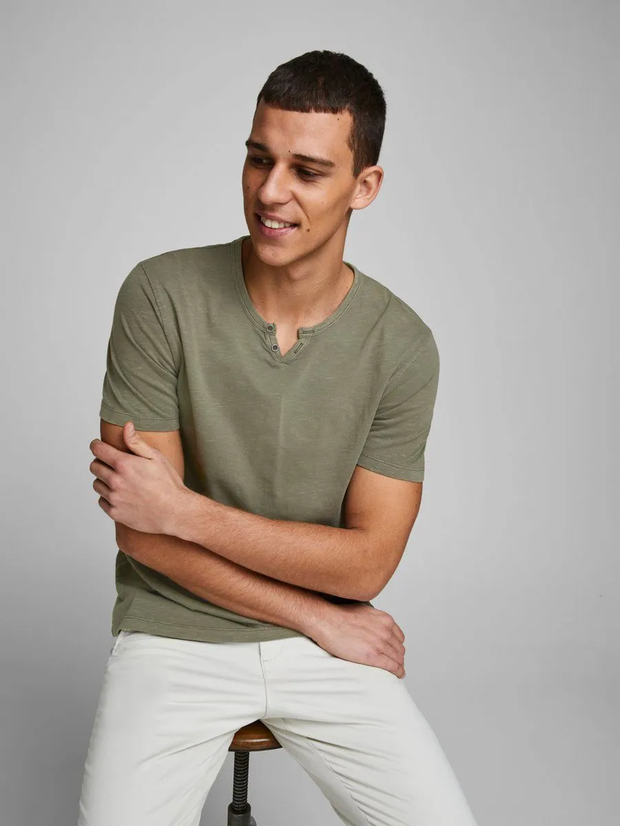 T-SHIRT Uomo JACK&JONES 12164972 SPLIT DUSKY GREEN