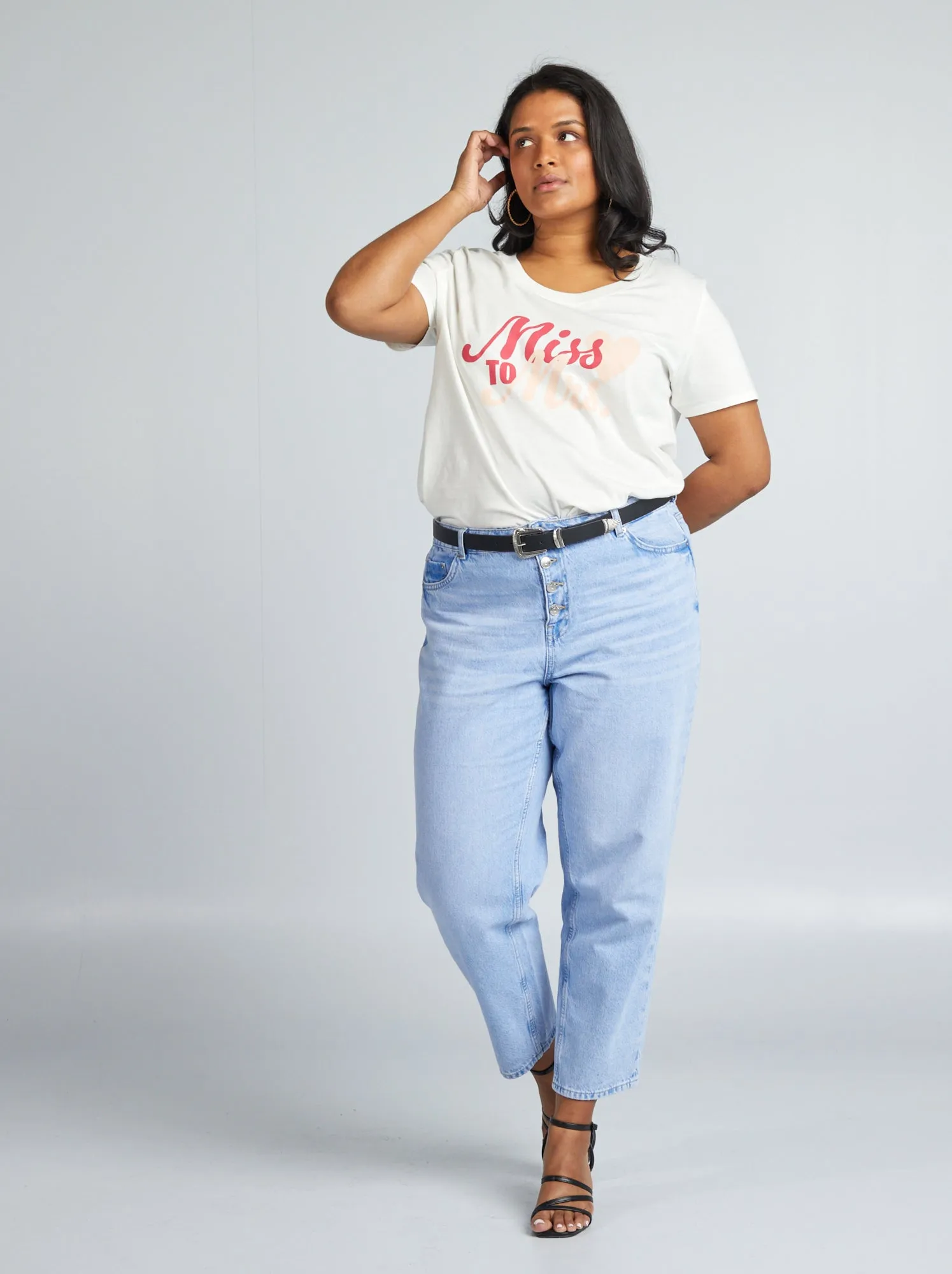 T-shirt 'Addio al nubilato' maniche corte - BIANCO