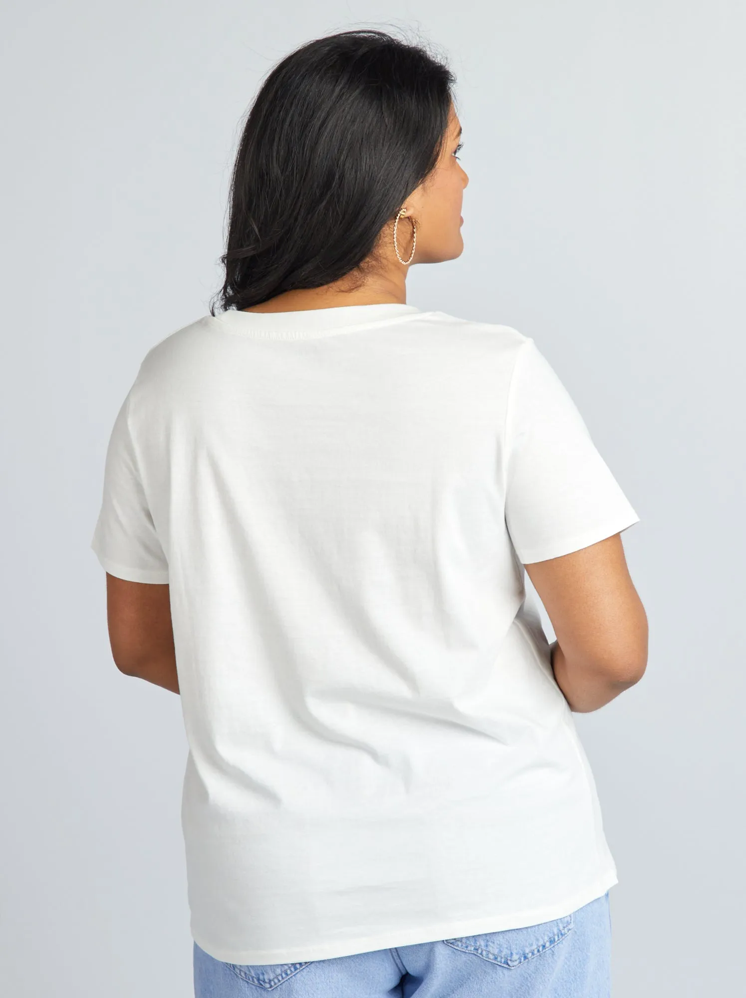 T-shirt 'Addio al nubilato' maniche corte - BIANCO