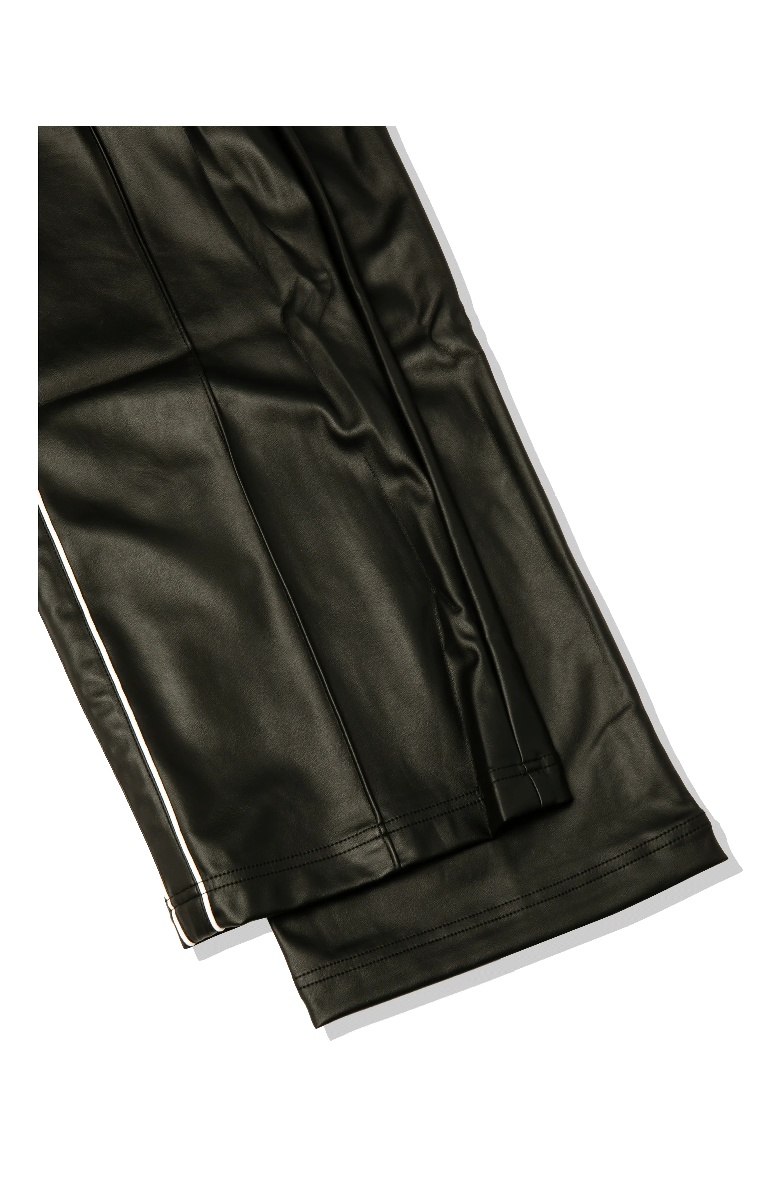 T7 Oversized Pleather Track Pants