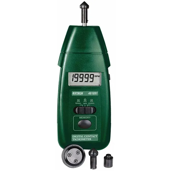 Tachimetro A contatto Extech 461891-NIST, 20000giri/min