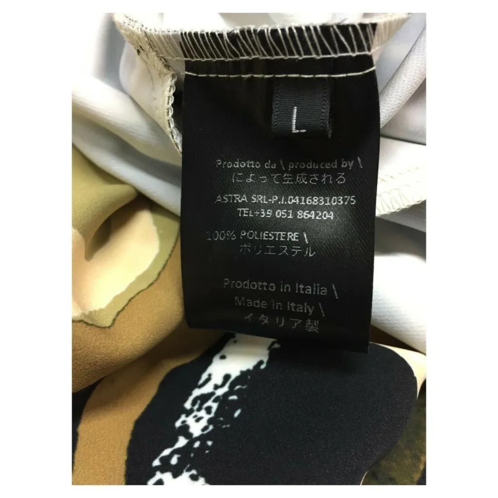 TADASHI pantaloni donna fantasia nero/beige/arancio art TAI225126 100% poliestere MADE IN ITALY