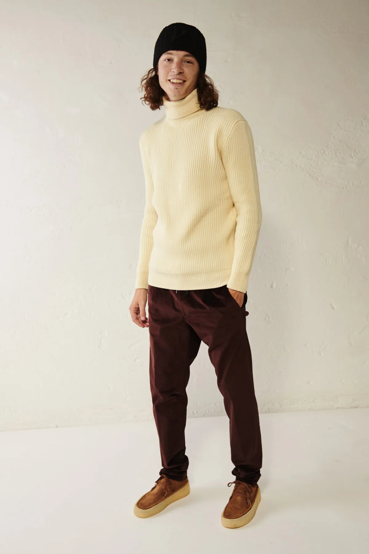 TAGLIATORE Maglia dolcevita a costa inglese DEAN