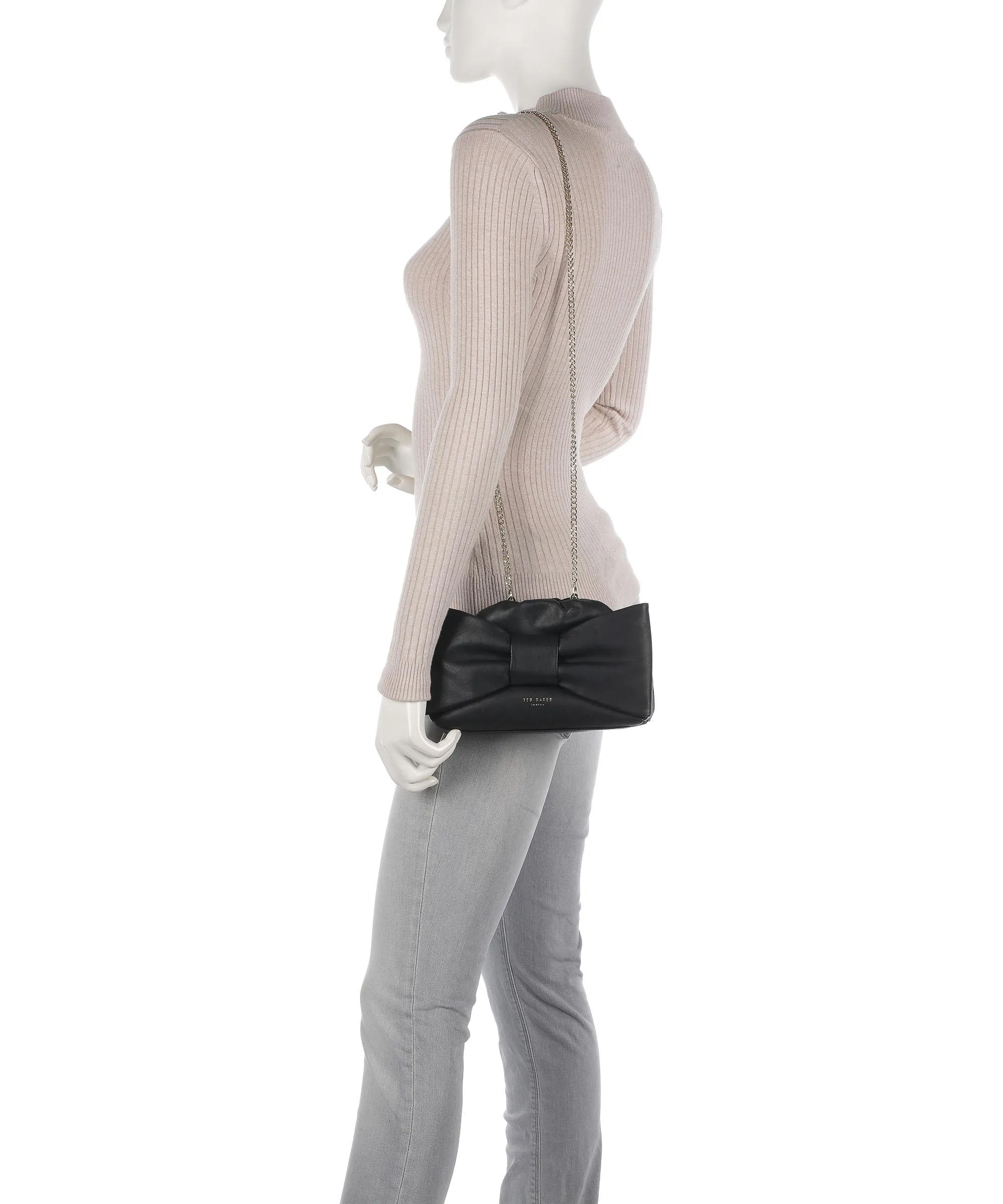  Ted Baker Niasa Borsa a tracolla morbida pelle bovina nero  