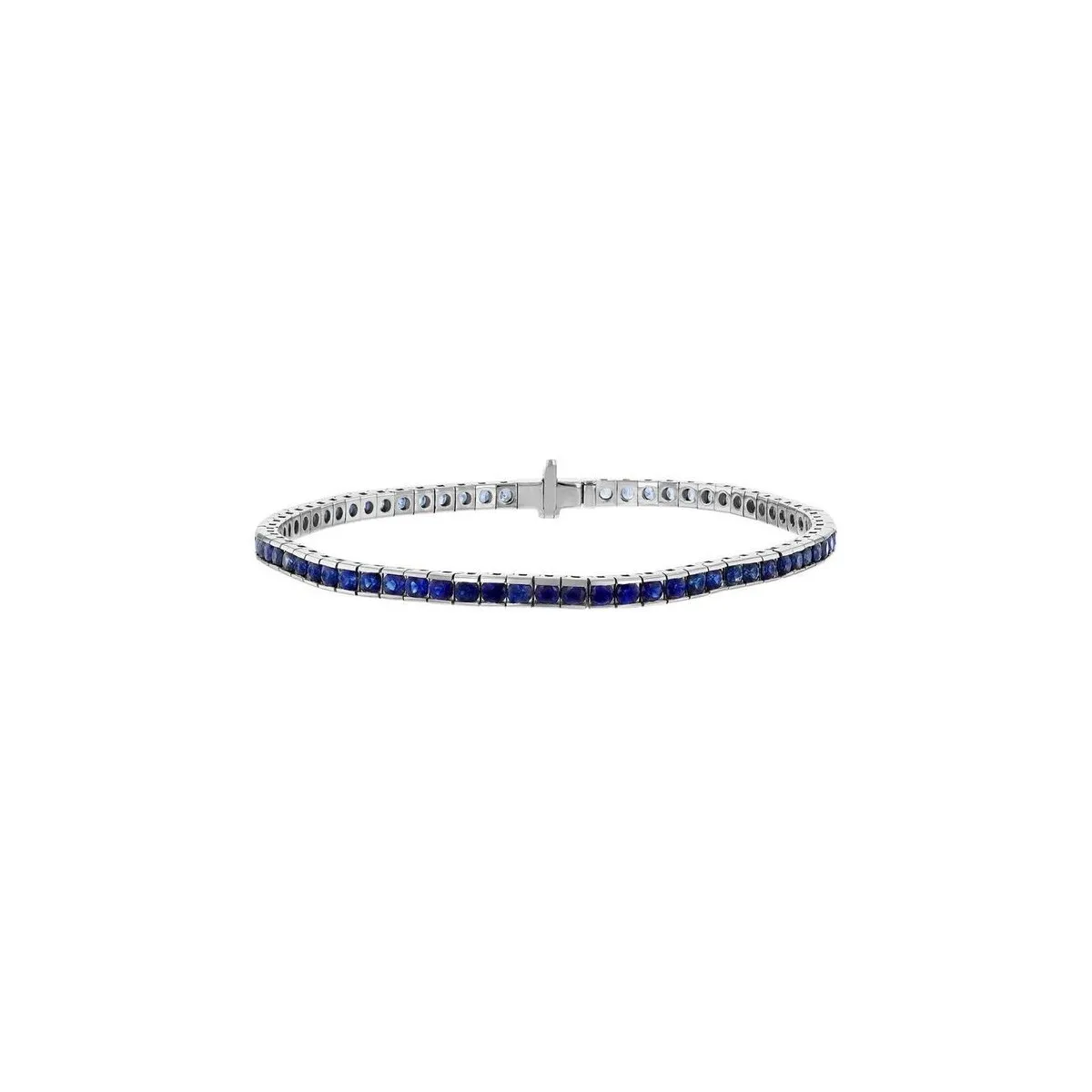 Tennis Con Zaffiri 5 carati totali in oro bianco 18k SG17717