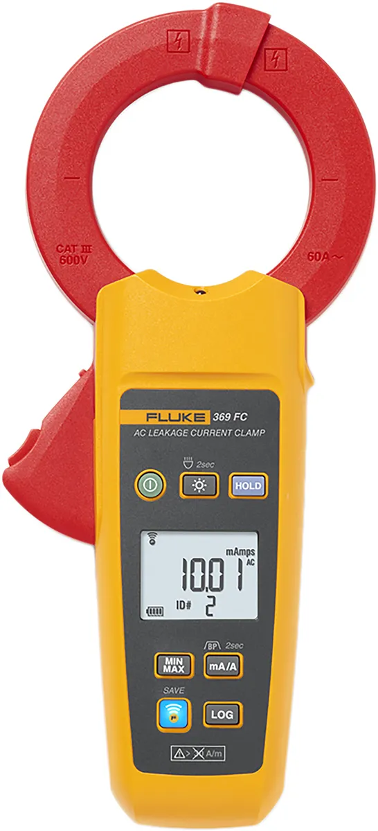 Tester di corrente Fluke 369, Max 60A ca, Cert. ISO