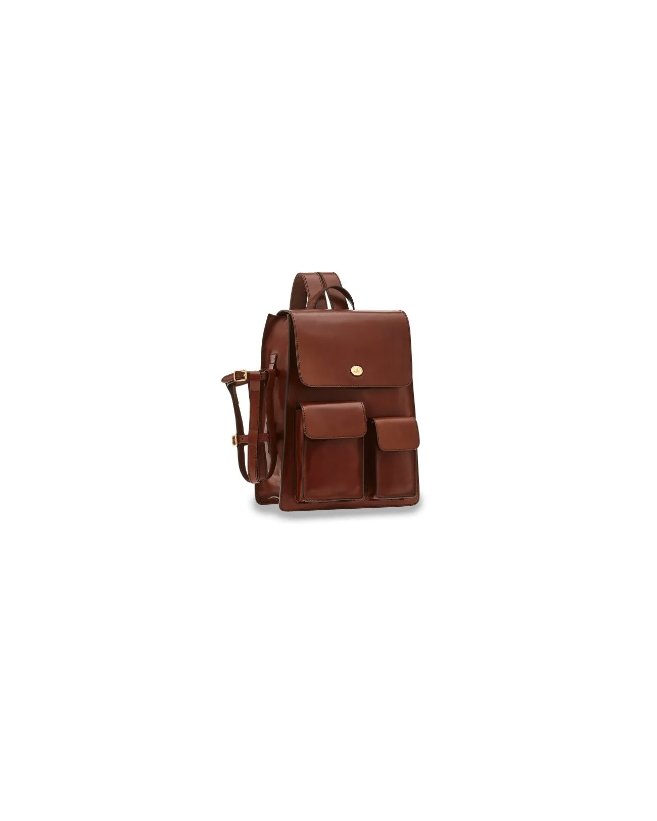 The Bridge - Zaino in pelle porta pc 15'' con tasche esterne | Studioarch.com