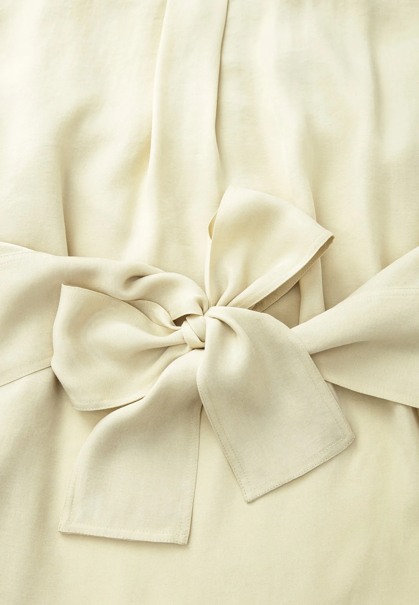 TIE-UP SHIRT COLLAR - Camicetta