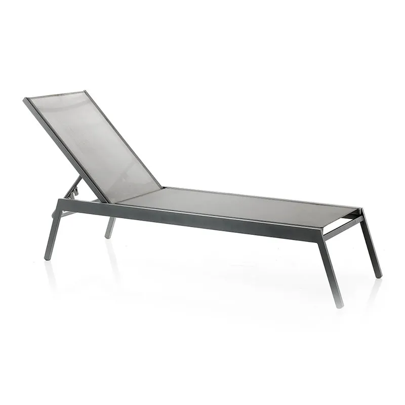 Tomasucci Outdoor Lettino da mare MILOS, grigio