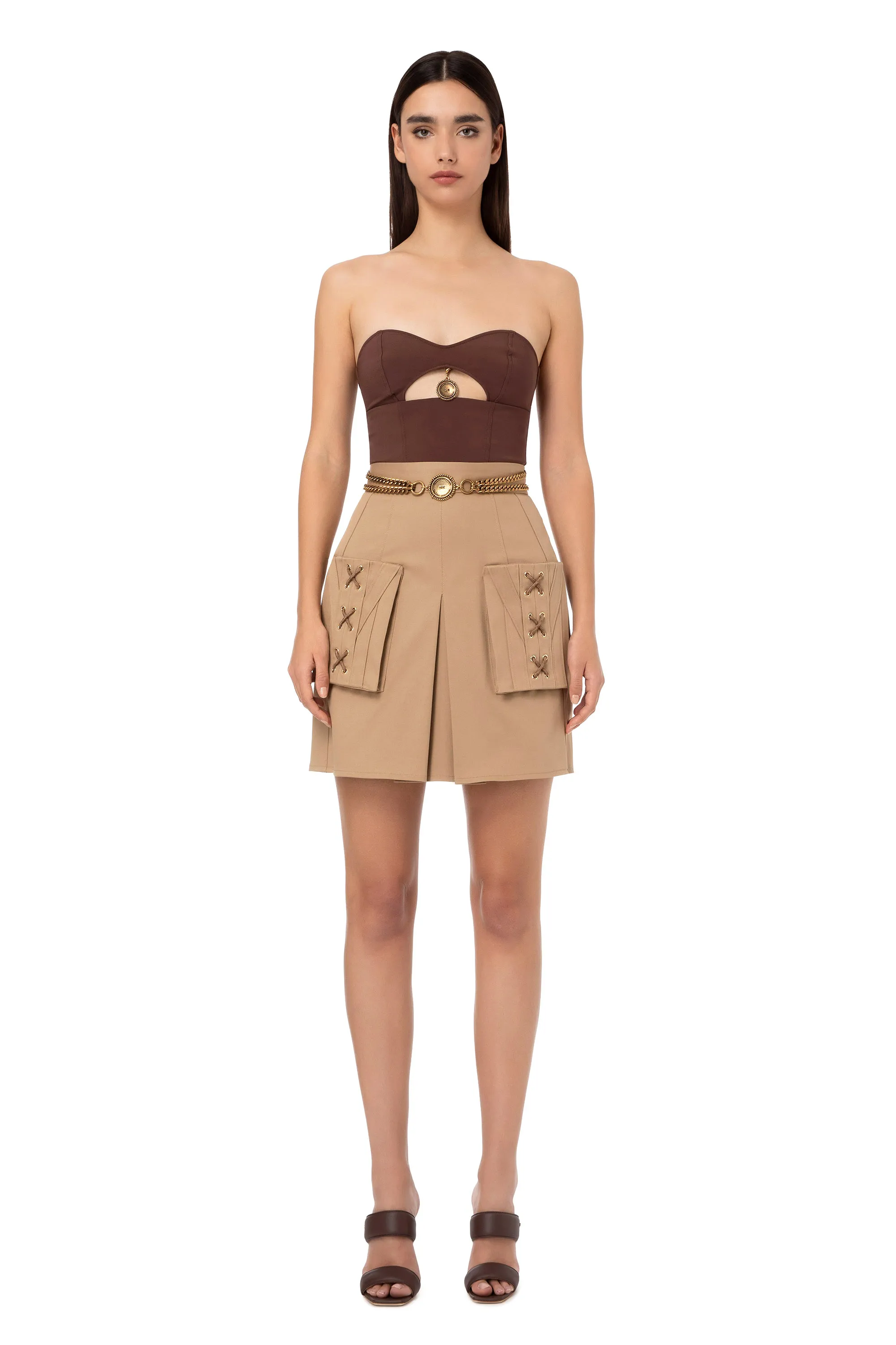 Top a fascia con ciondolo moneta