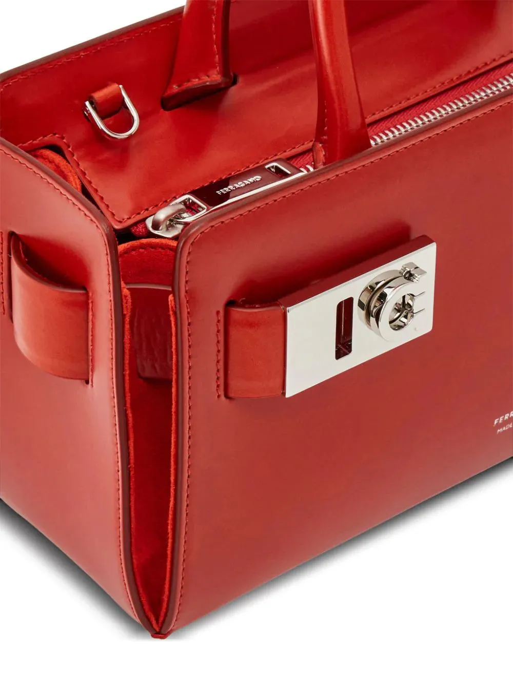 Tote bag con fibbie Gancini (S)