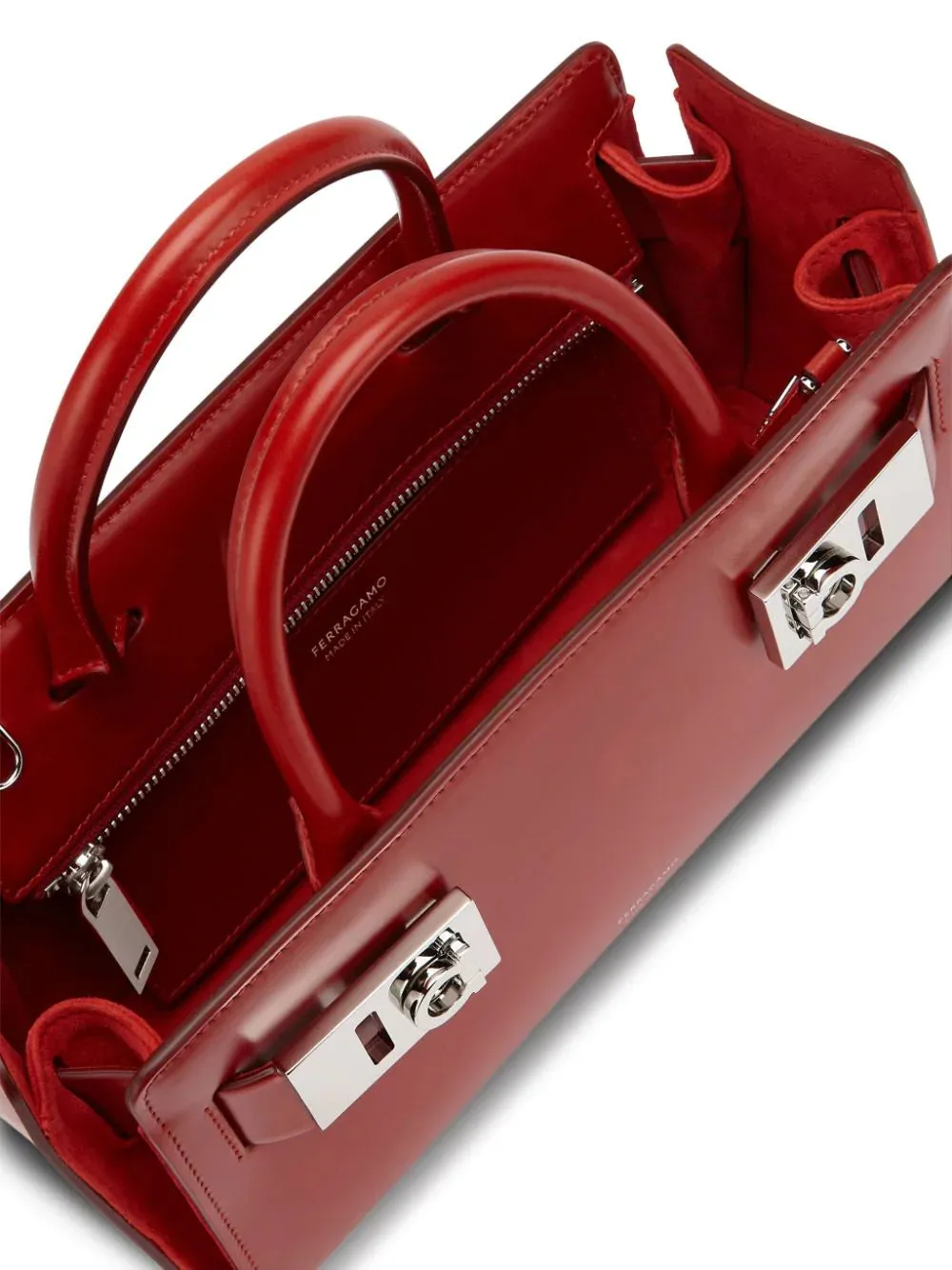 Tote bag con fibbie Gancini (S)