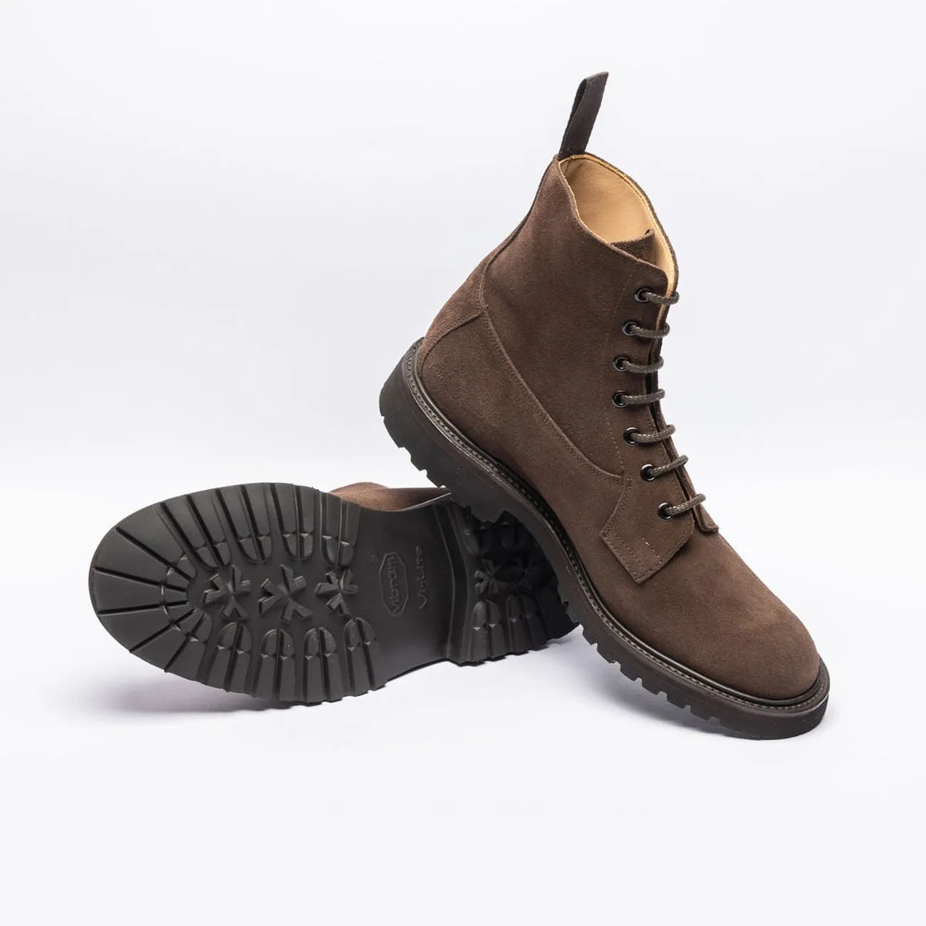 Tricker's Stivale derby Tricker's Burford in camoscio marrone