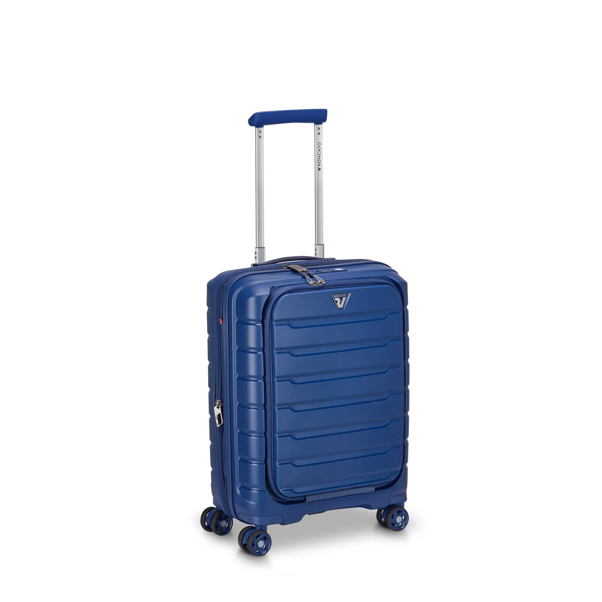 Trolley Cabina RONCATO B-Flying Blu Con Tasca Porta Pc