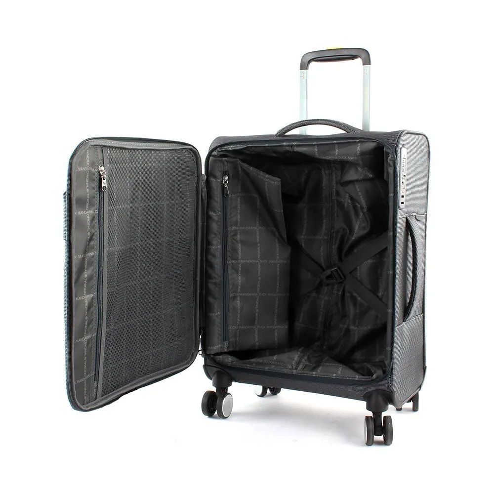 Trolley Cabina Semirigido 55cm Mandarina Duck 4 Ruote Linea MD20 Colore Steel