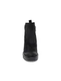 Tronchetto Janet Sport in camoscio nero