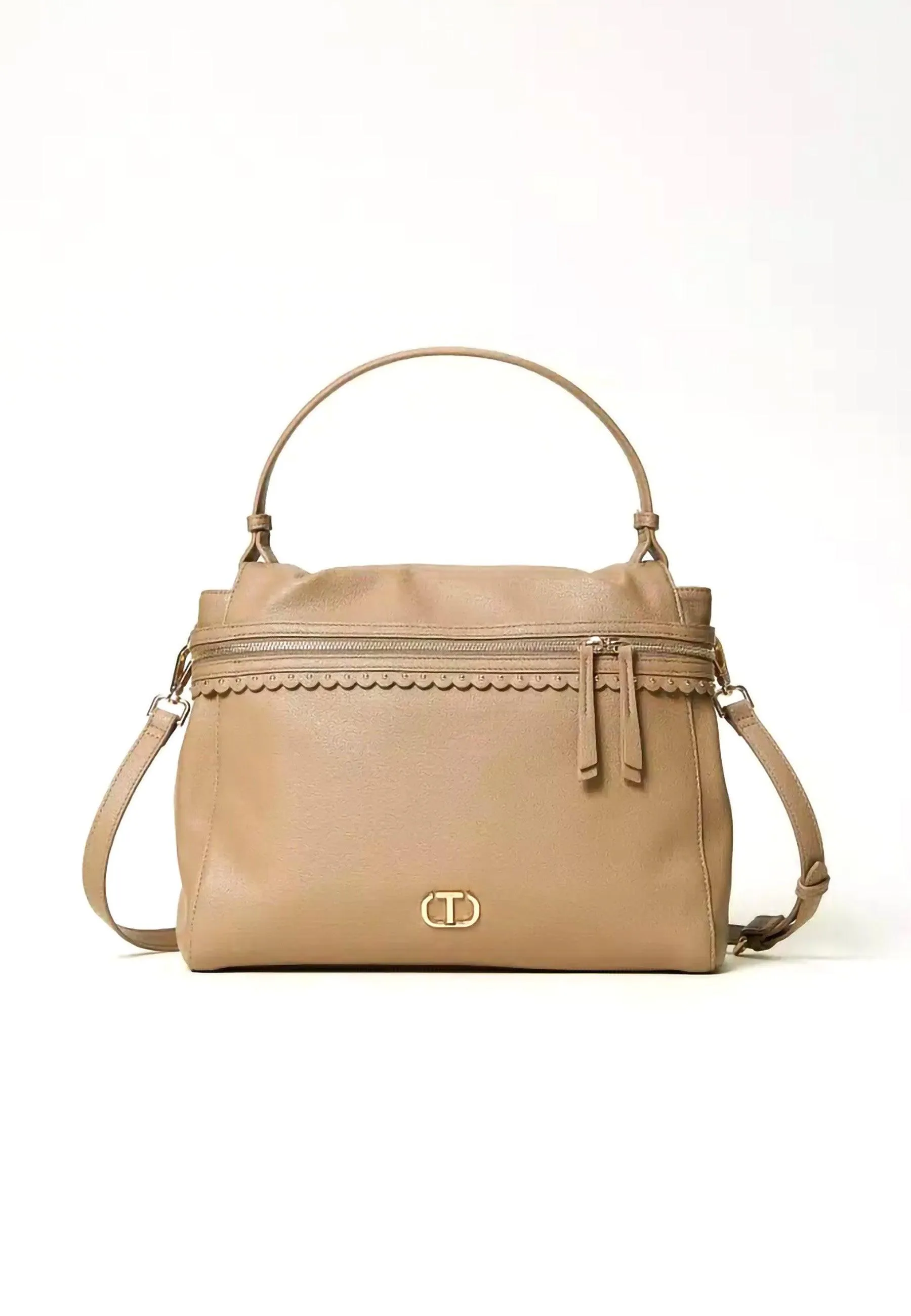 TWINSET Top Handle Borsa Light Taupe Beige 232TB7120