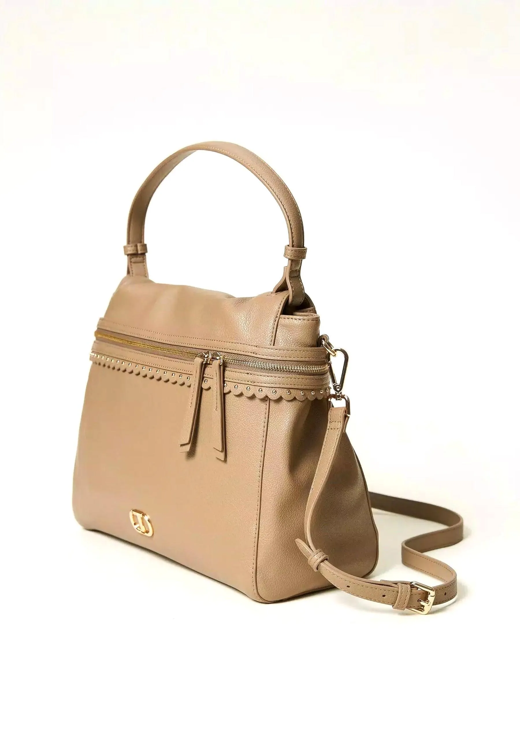 TWINSET Top Handle Borsa Light Taupe Beige 232TB7120