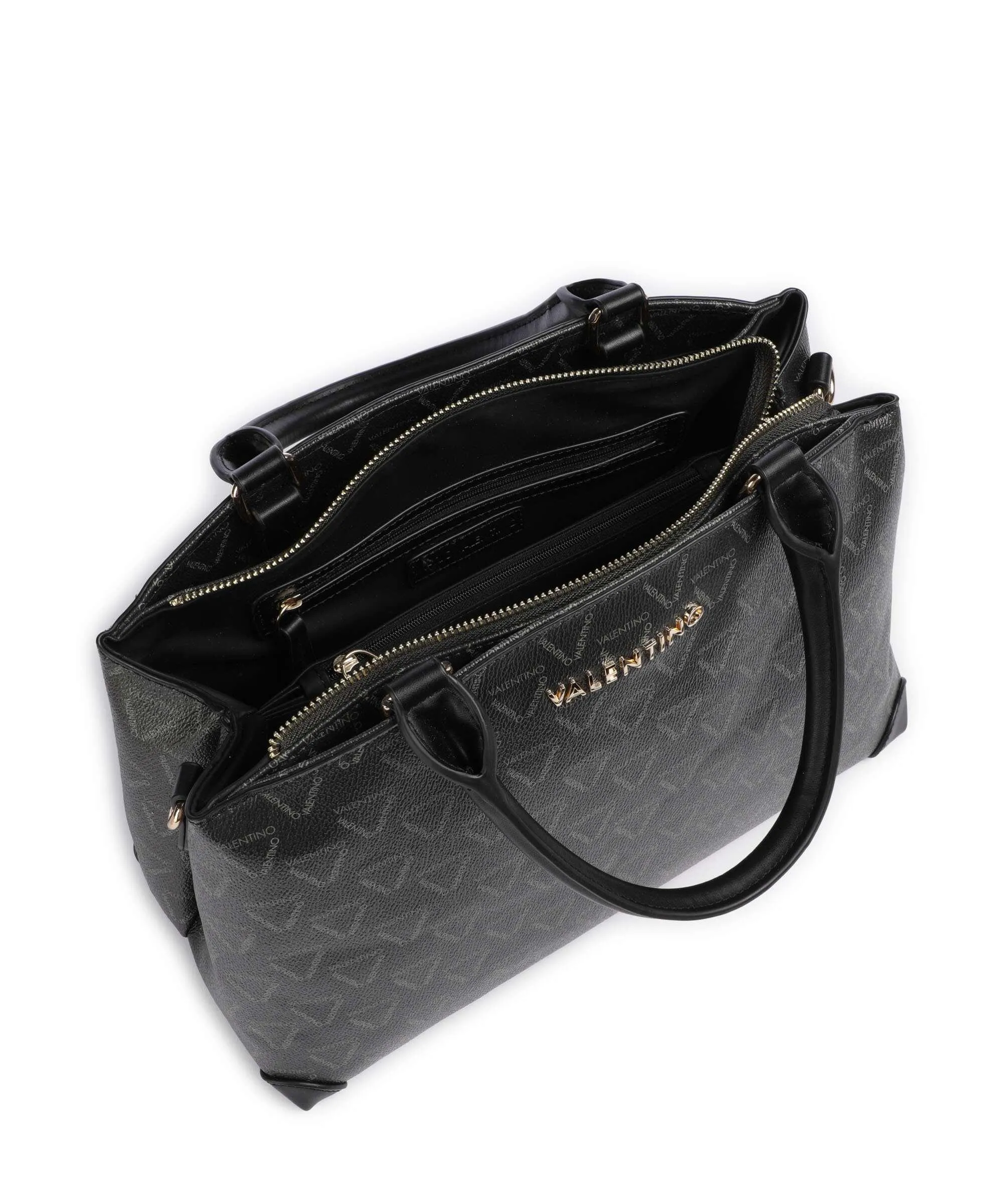  Valentino Bags Lady Re Borsa a mano poliuretano nero  